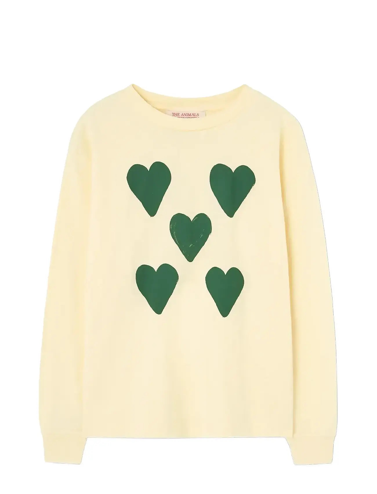 THE ANIMALS OBSERVATORY Hearts Gelb Dof Lonf Sleeve T-Shirt Gelb - 10 Y - Kinder