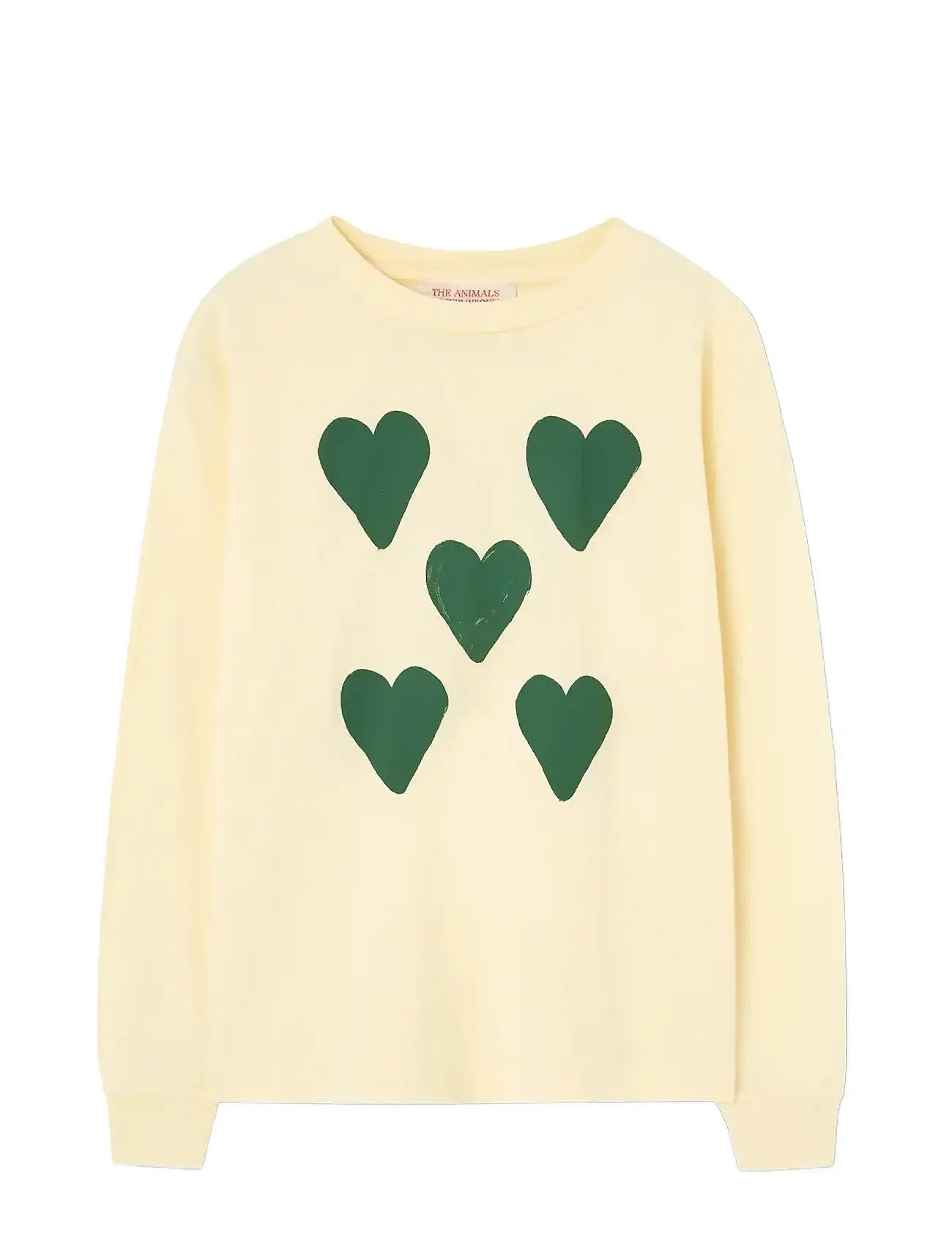 THE ANIMALS OBSERVATORY Hearts Gelb Dof Lonf Sleeve T-Shirt Gelb - 6 Y - Kinder