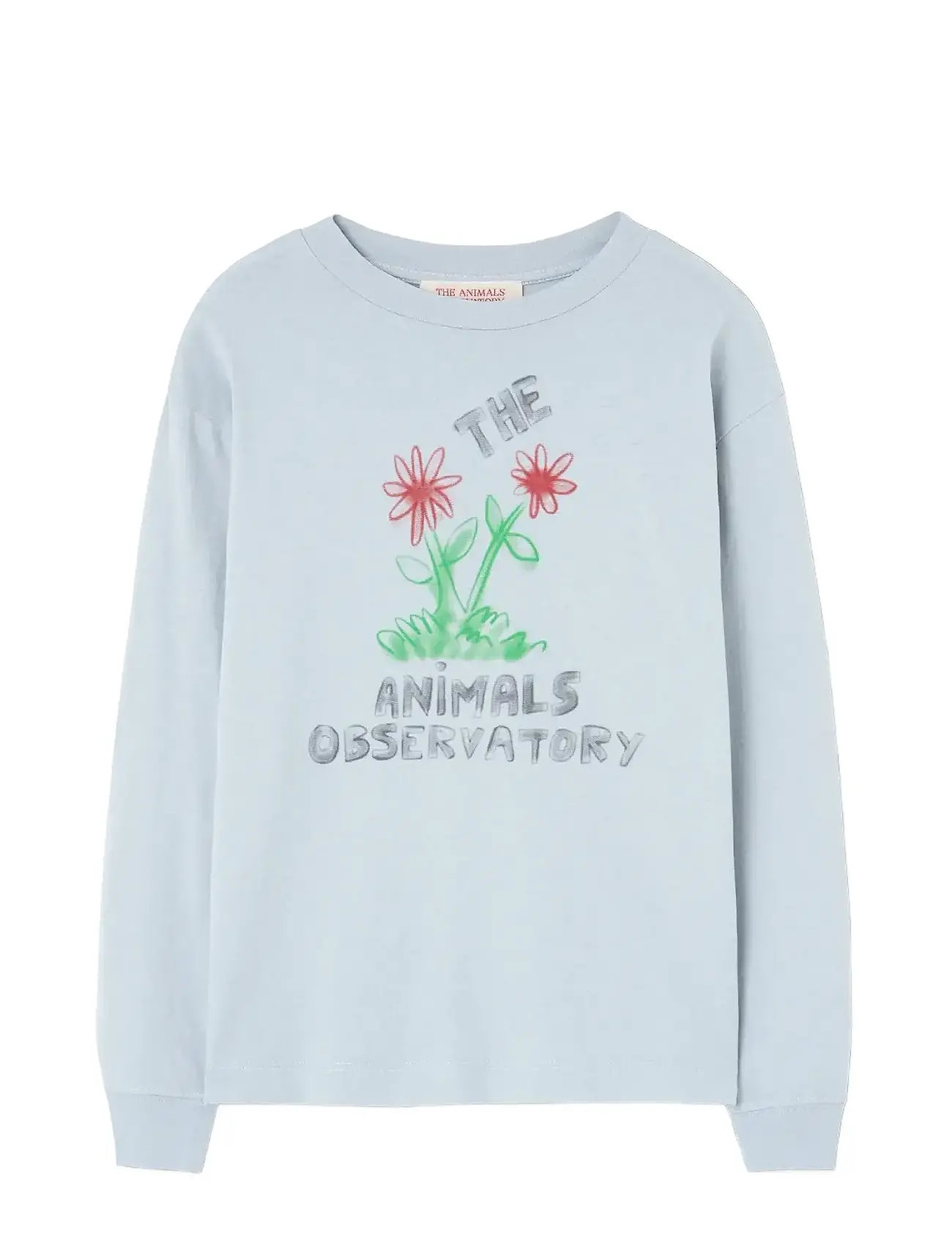 THE ANIMALS OBSERVATORY Flowers Blau Dof Lonf Sleeve T-Shirt Blau - 4 Y - Kinder