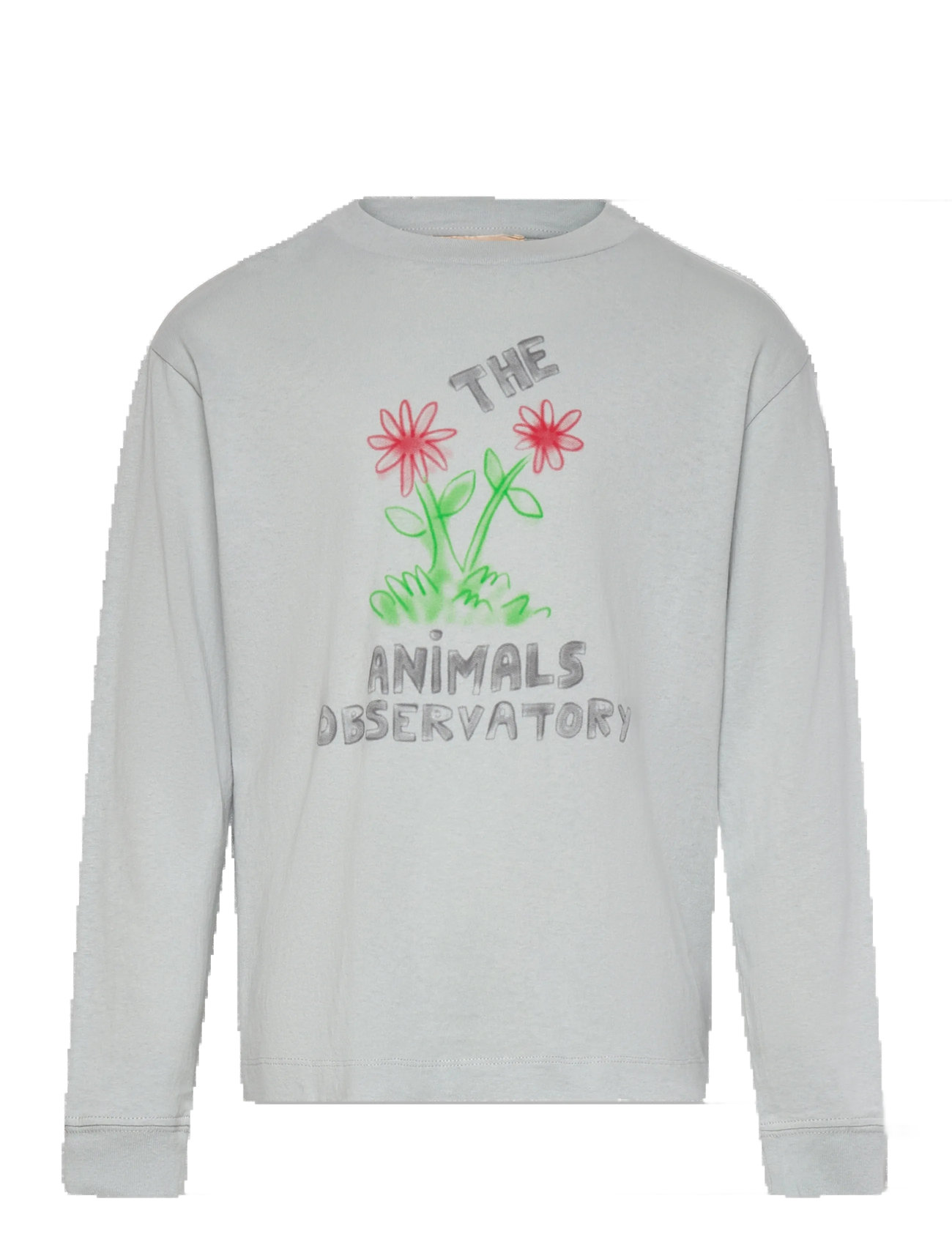 THE ANIMALS OBSERVATORY Flowers Blau Dof Lonf Sleeve T-Shirt Grau - 8 Y - Kinder