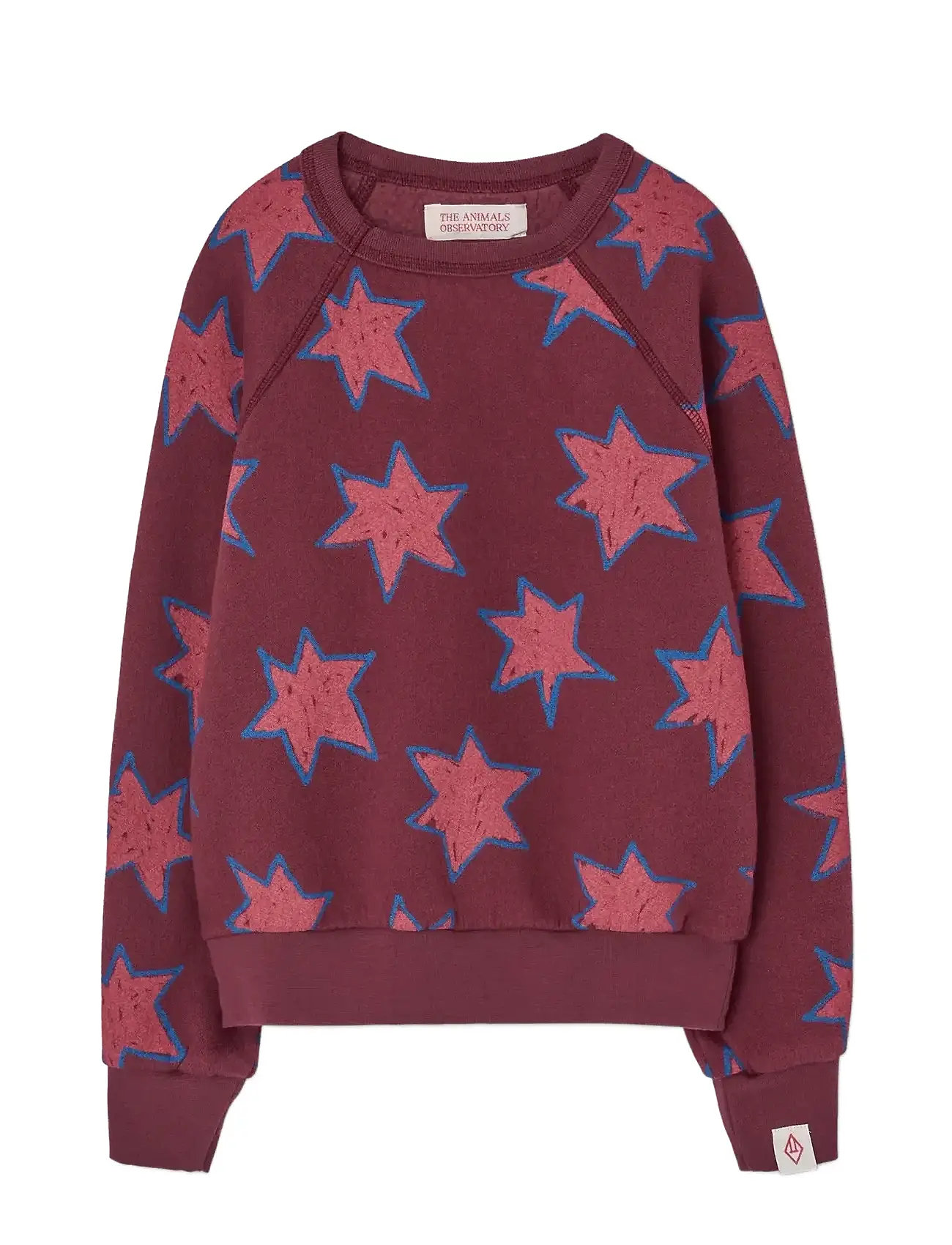 THE ANIMALS OBSERVATORY Stars Shark Sweatshirt Burgundy - 10 Y - Kinder