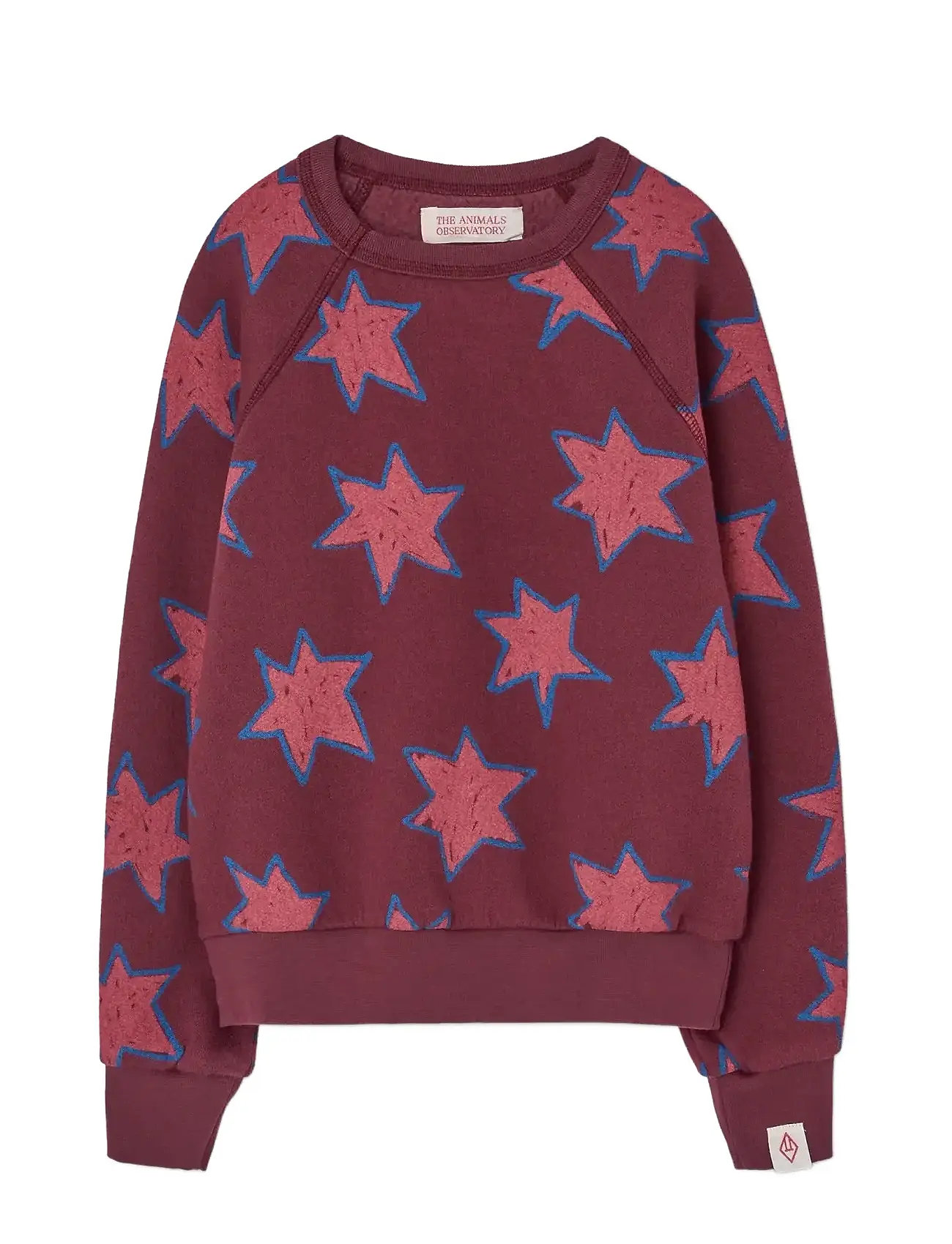 THE ANIMALS OBSERVATORY Stars Shark Sweatshirt Burgundy - 6 Y - Kinder