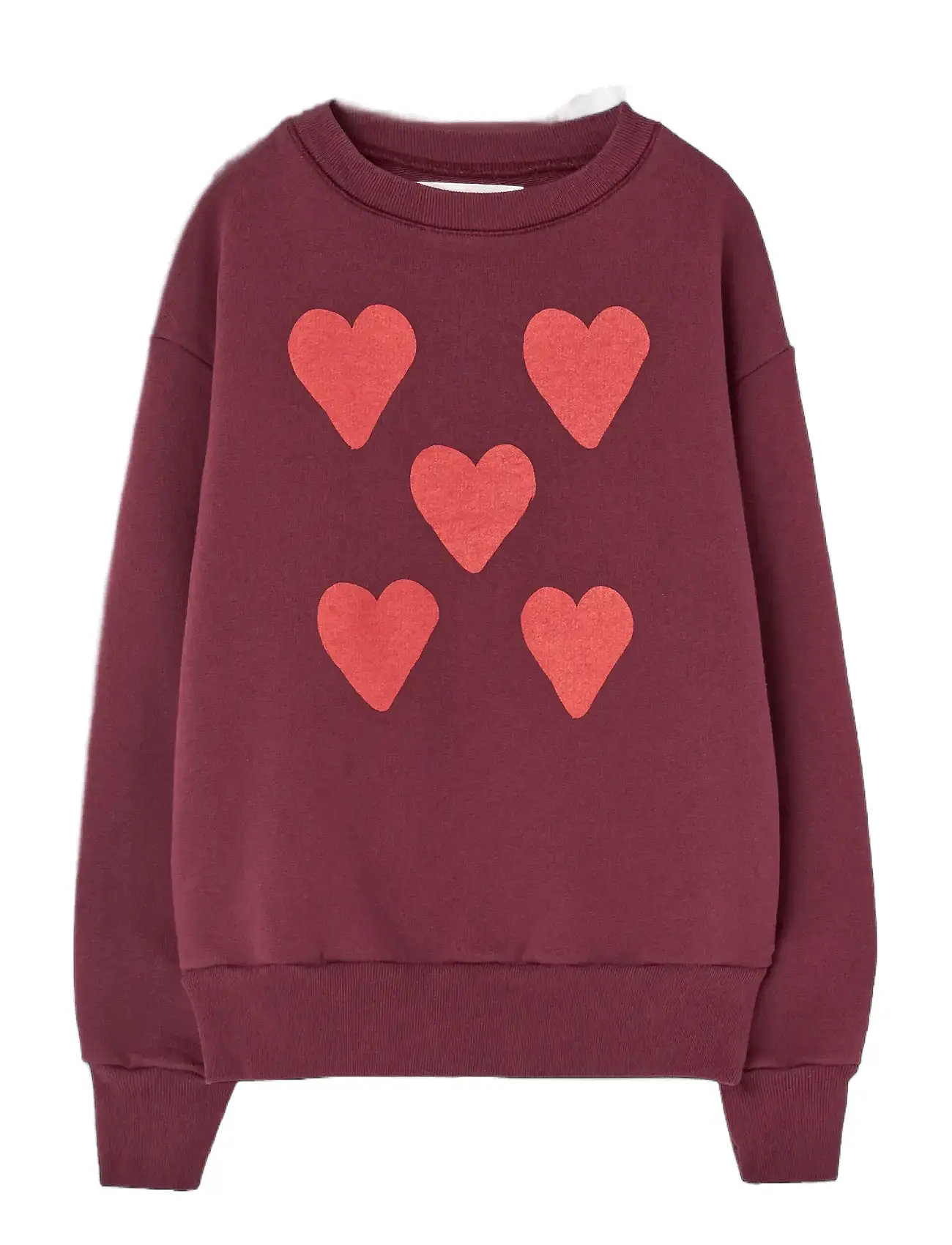 THE ANIMALS OBSERVATORY Hearts Browned Farnet Bear Sweatshirt Burgundy - 10 Y - Kinder