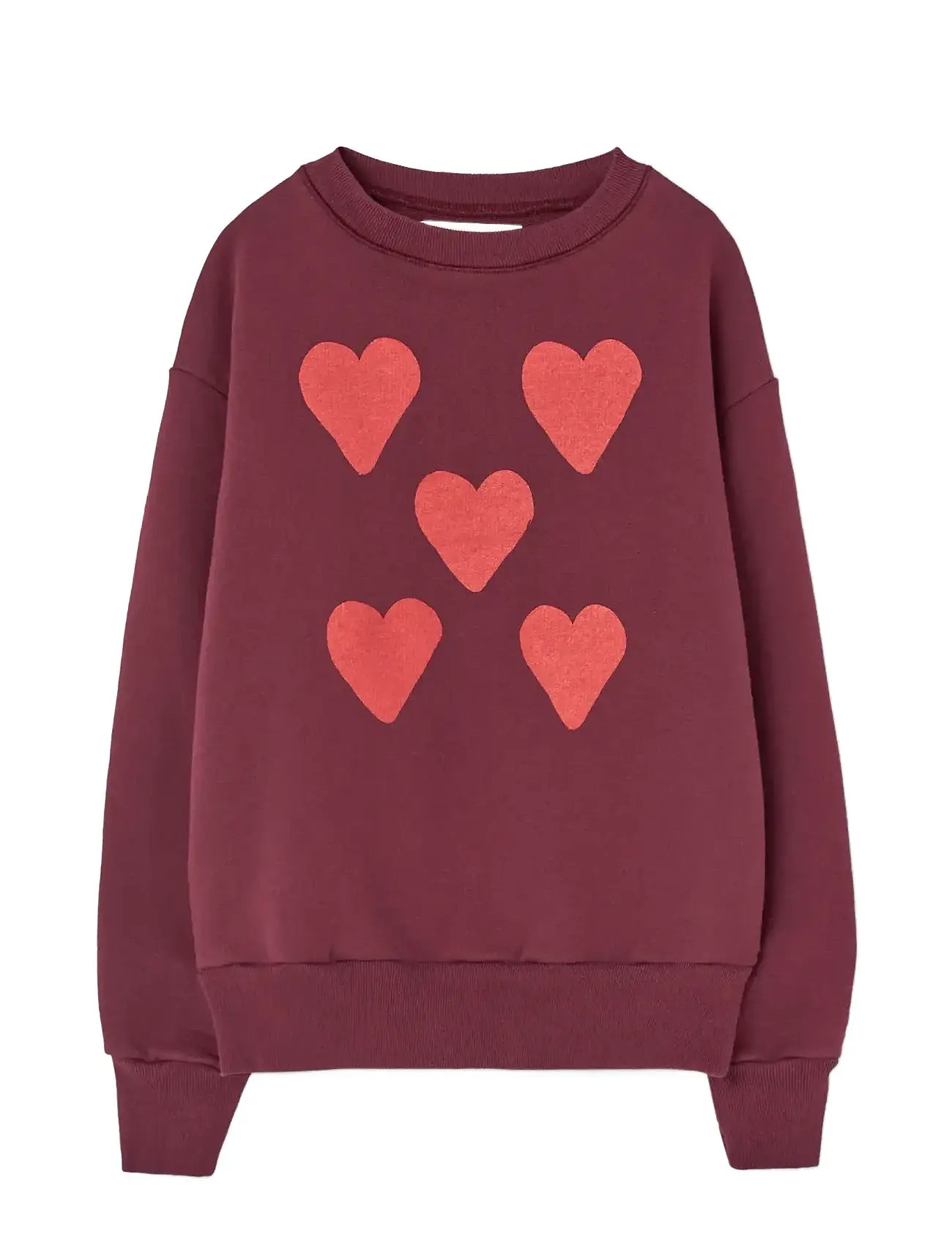 THE ANIMALS OBSERVATORY Hearts Browned Farnet Bear Sweatshirt Burgundy - 6 Y - Kinder