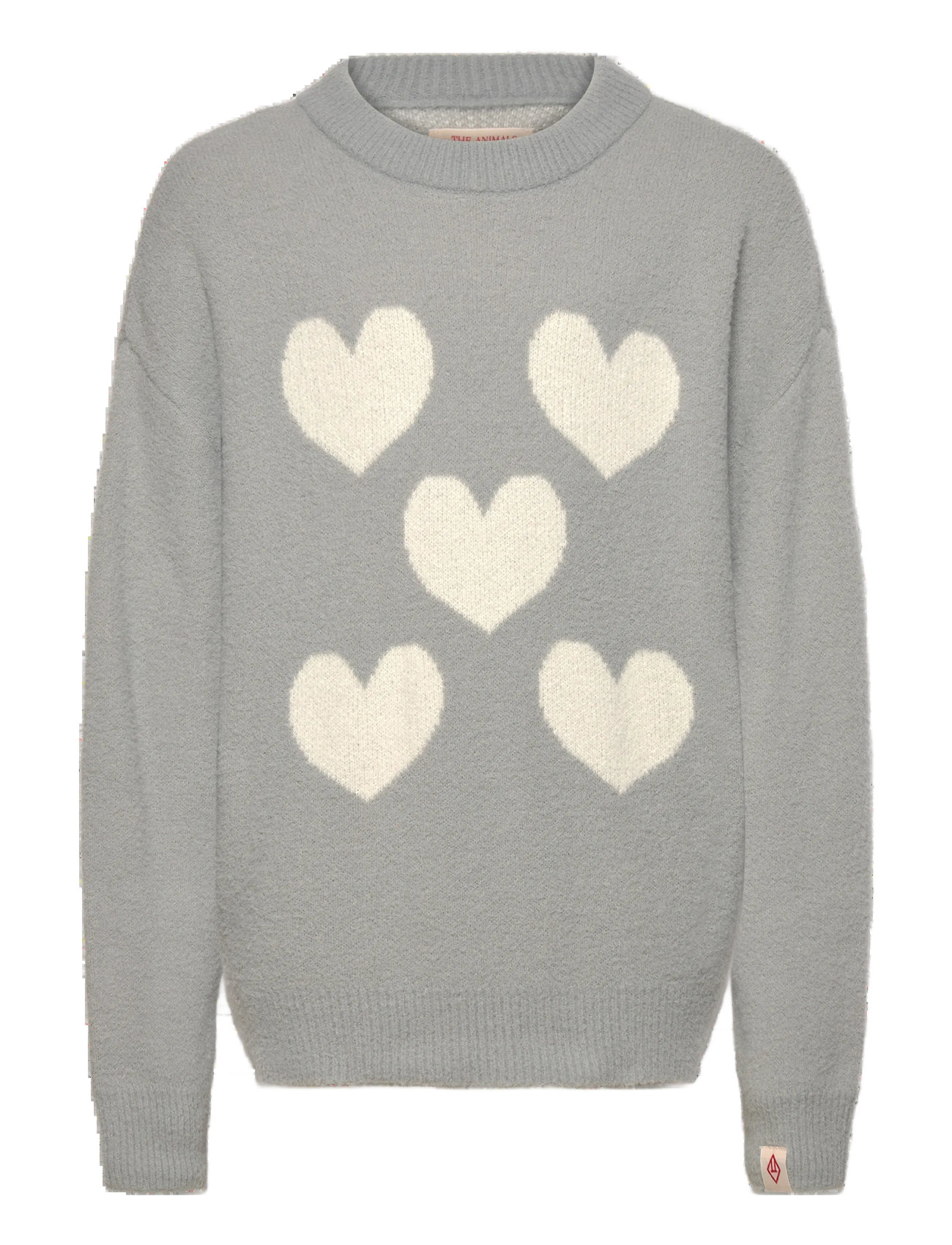 THE ANIMALS OBSERVATORY Frey Bull Sweater, 12 Y, Grey, Strik > Pullovere, Børn