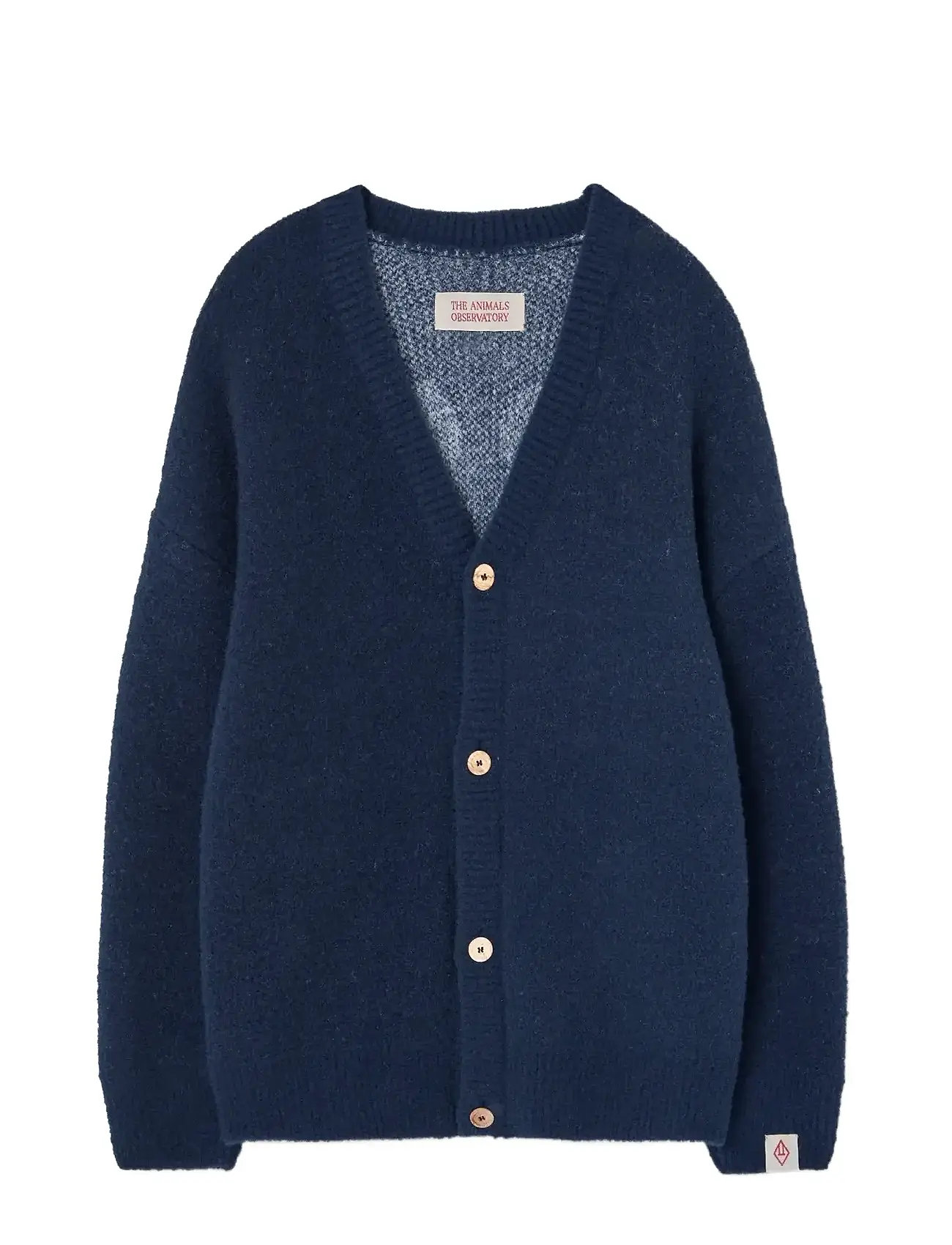 THE ANIMALS OBSERVATORY Navy Racoon Cardigan, 12 Y, Navy, Strik > Cardigans, Børn