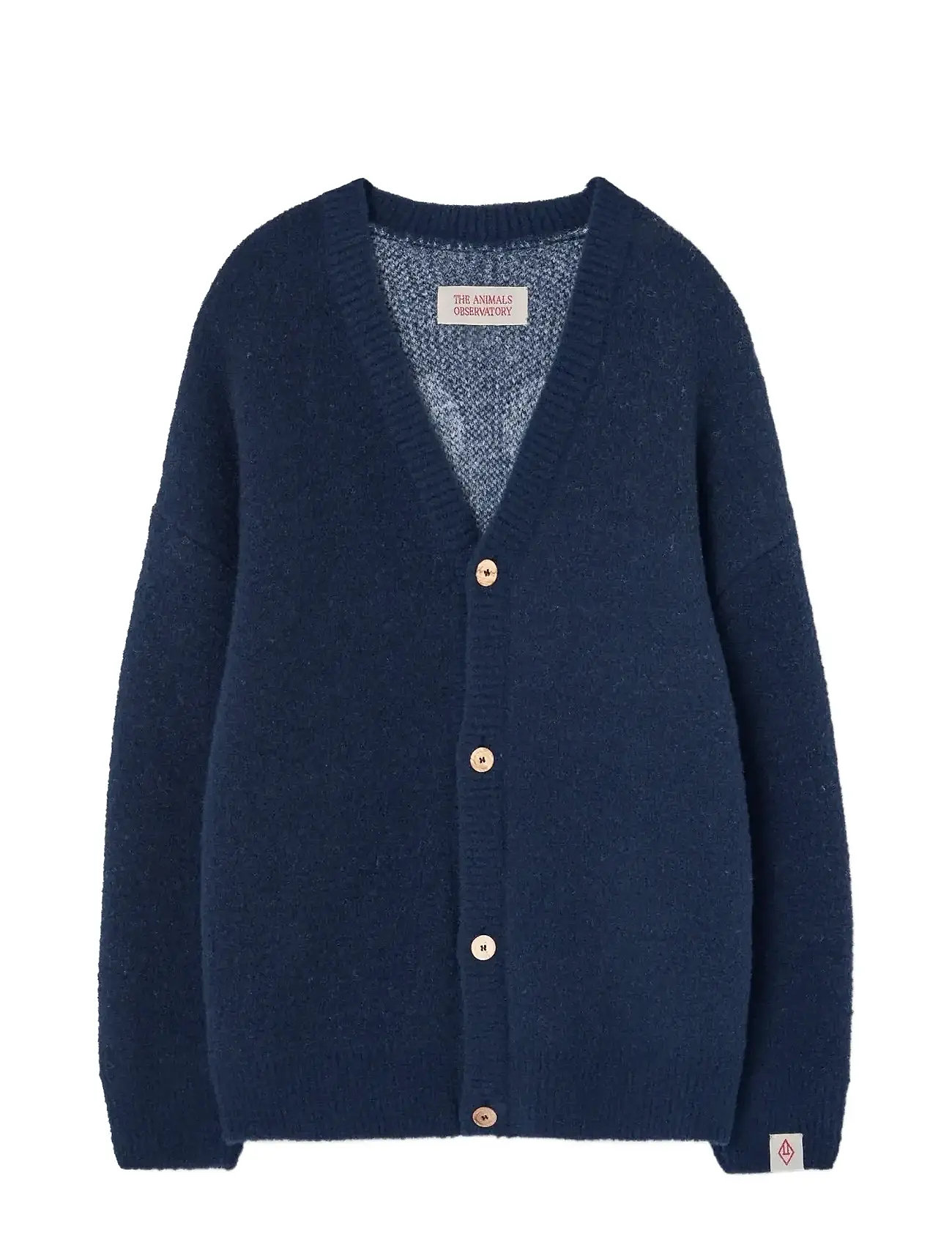 THE ANIMALS OBSERVATORY Navy Racoon Cardigan, 4 Y, Navy, Strik > Cardigans, Børn