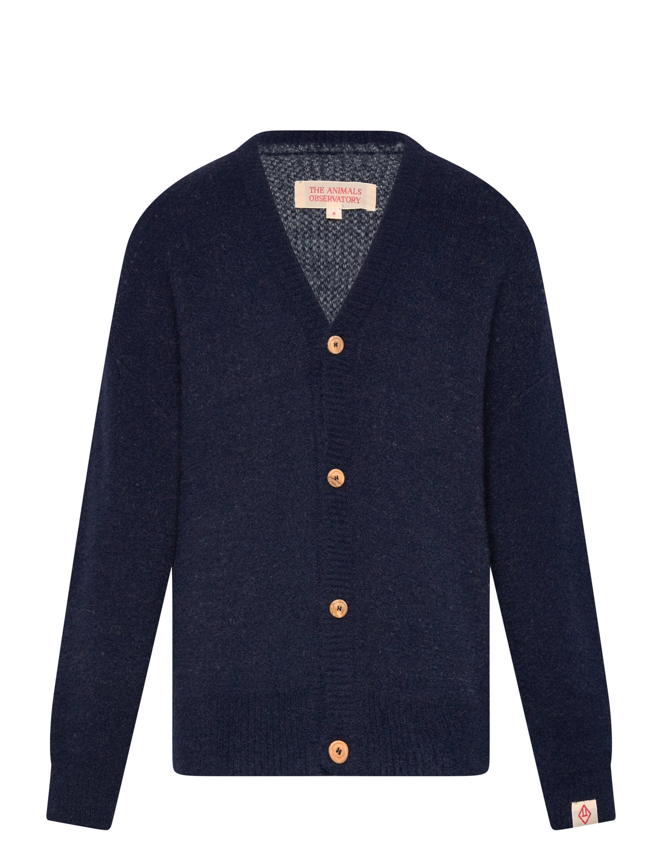 THE ANIMALS OBSERVATORY Navy Racoon Cardigan, 8 Y, Navy, Strik > Cardigans, Børn