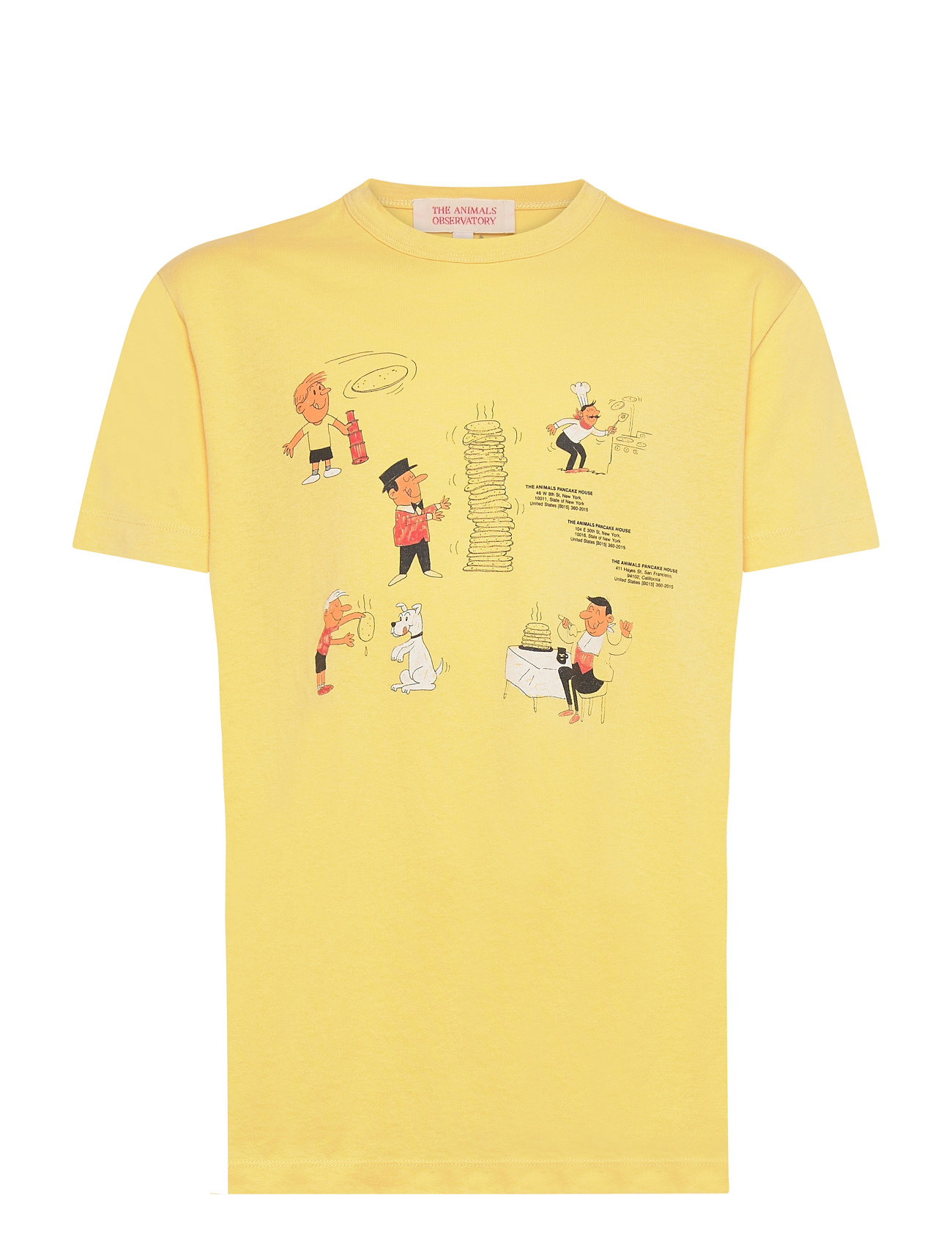 THE ANIMALS OBSERVATORY Rooster Kid T-Shirt Yellow, 12 Y, Yellow, T-Shirts > Kortærmede, Børn
