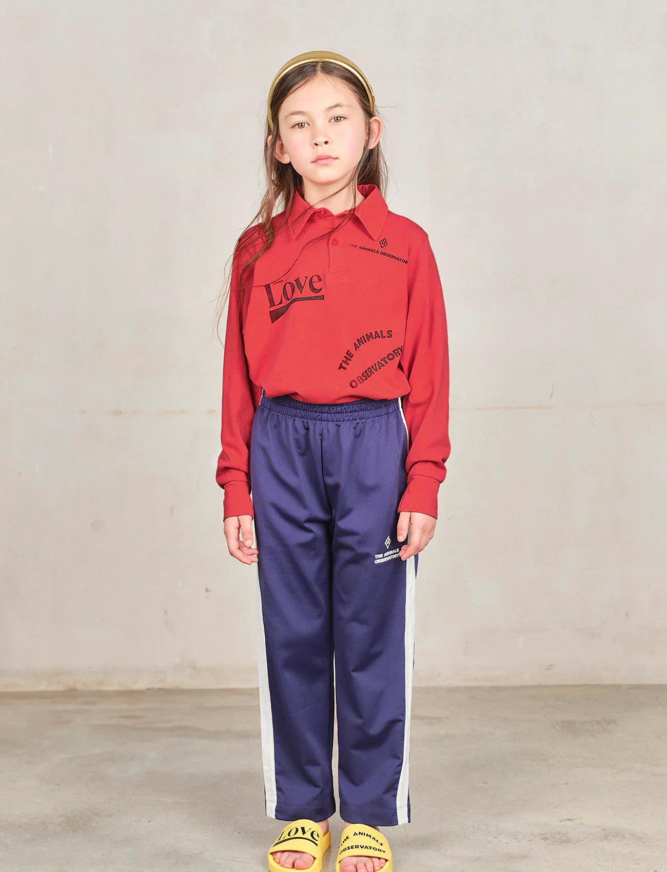 THE ANIMALS OBSERVATORY Eel Kid Polo Shirt Red, 12 Y, Red, Polo Skjorter > Langærmede Polo Shirts, Børn