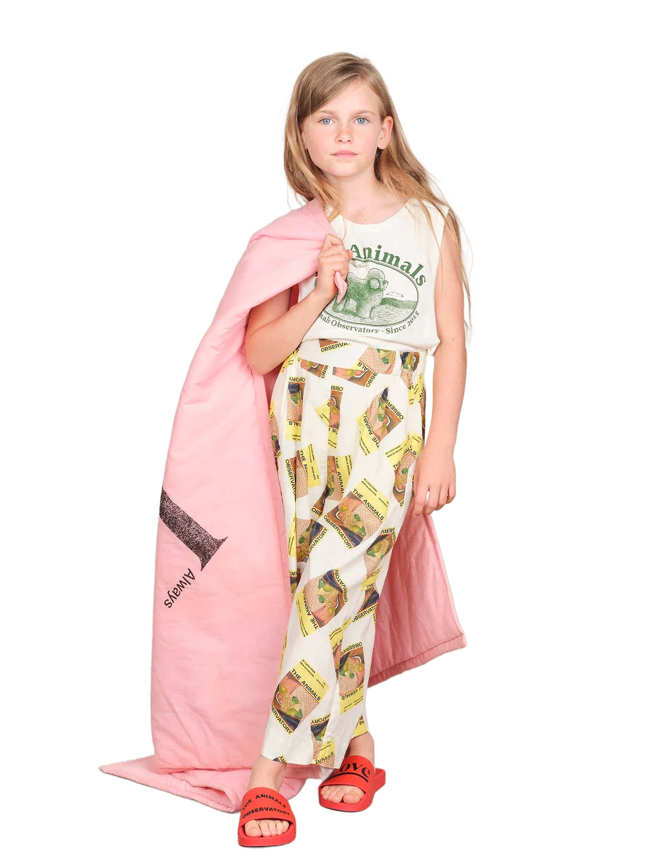 THE ANIMALS OBSERVATORY Blanket Accessories Blanket Pink, One Size, Pink, Babysøvn > Nusseklude, Børn
