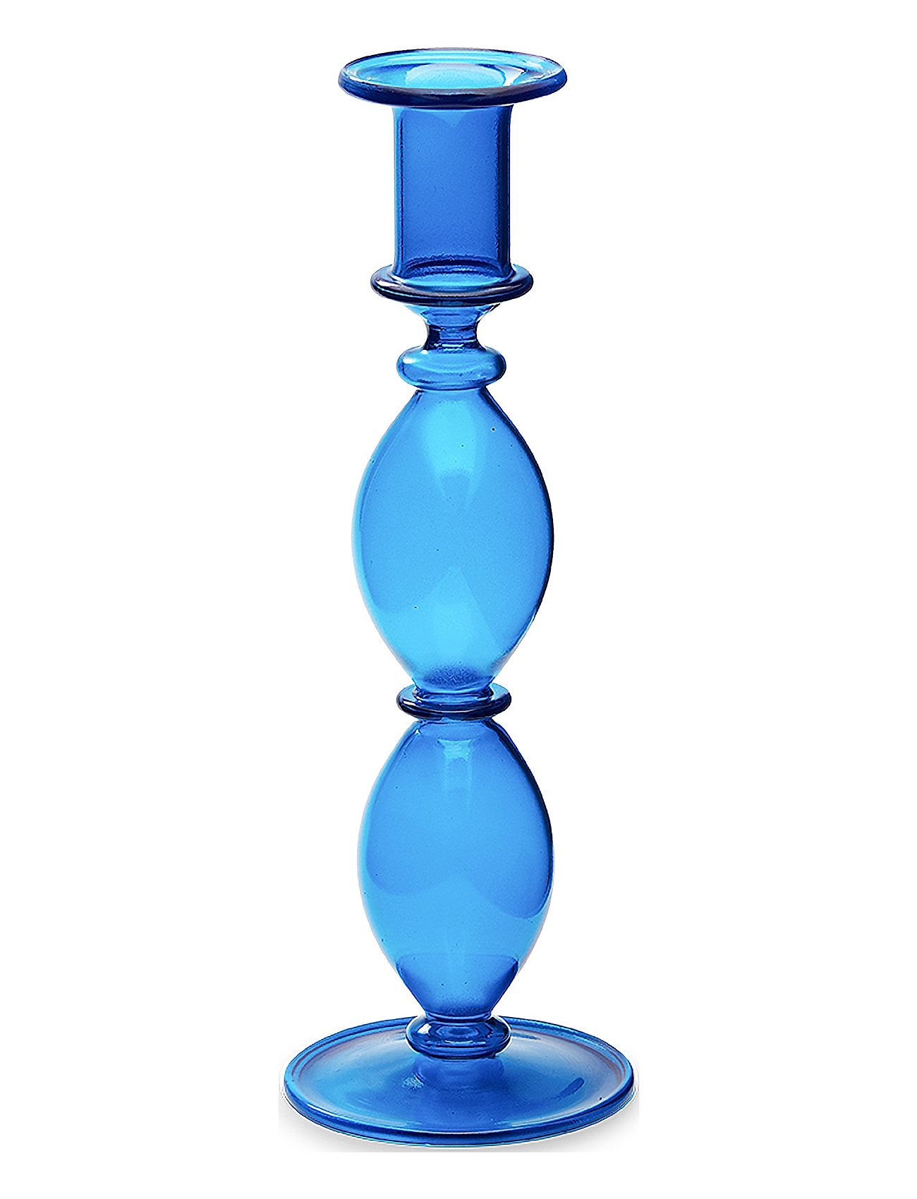 Harbor Glass Candle Holder Blue Anna + Nina