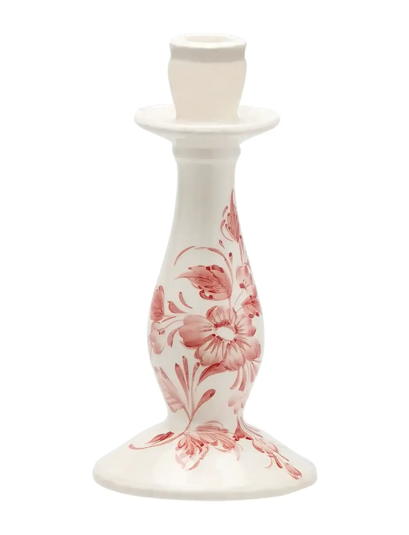 ANNA + NINA Whimsical Rose Candle Holder Cream - H12CM - Unisex