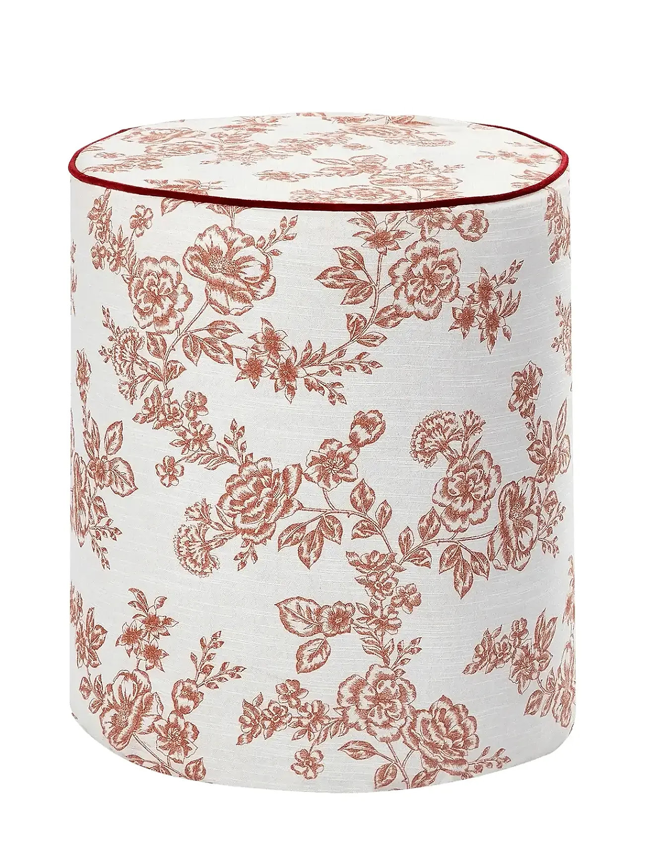 ANNA + NINA Whimsical Rose Pouf Cream - Ø 45 CM - Unisex