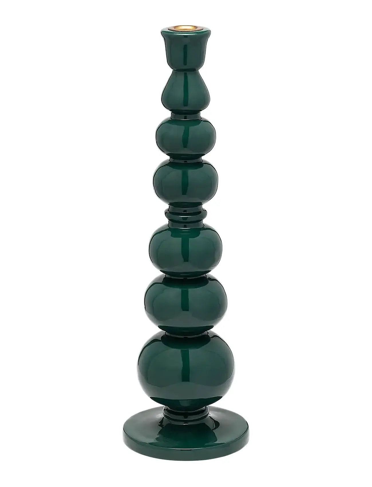 ANNA + NINA Pine Balloon Candle Holder Grün - H13CM - Unisex