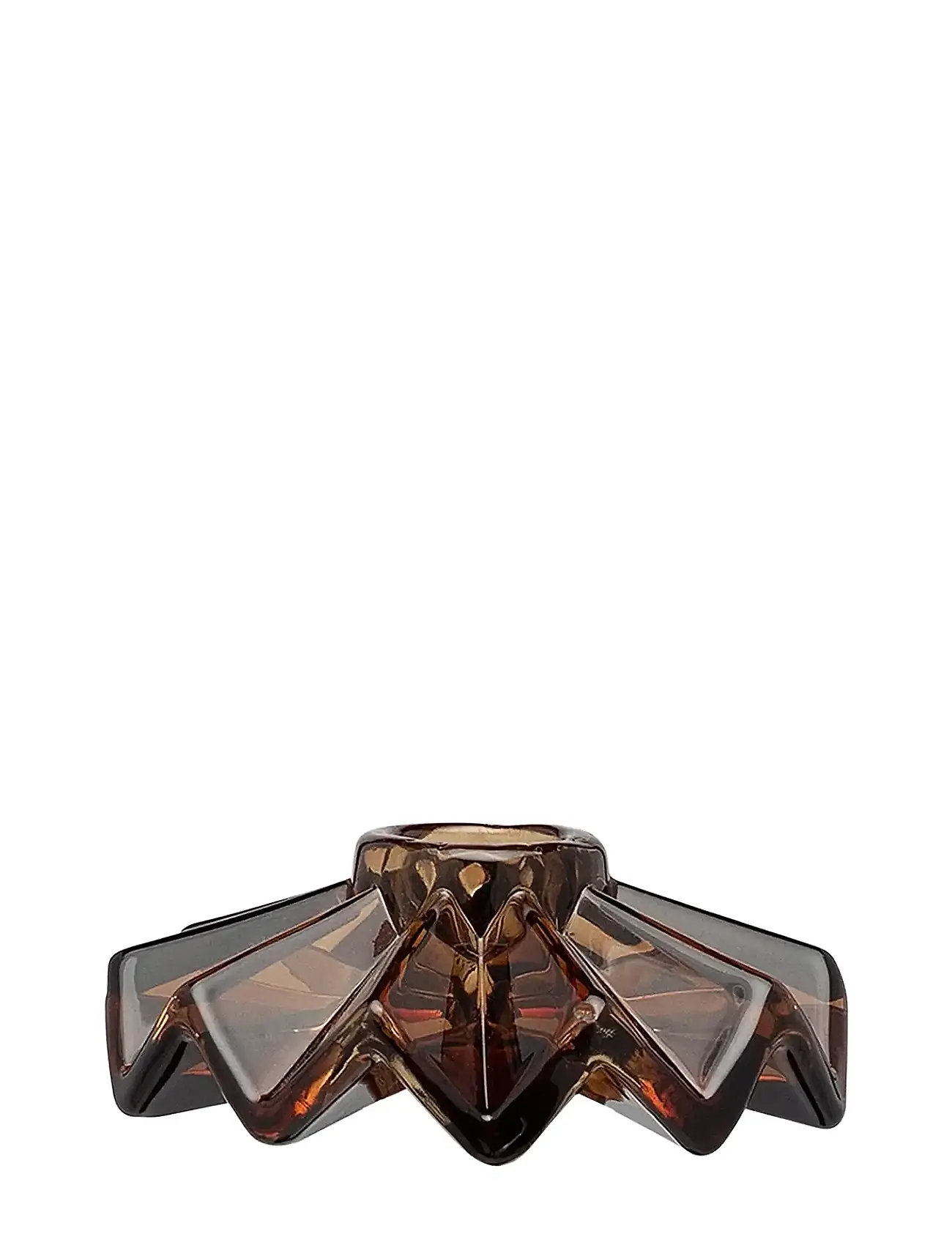 ANNA + NINA Frilly Candle Holder Braun - H10CM - Unisex