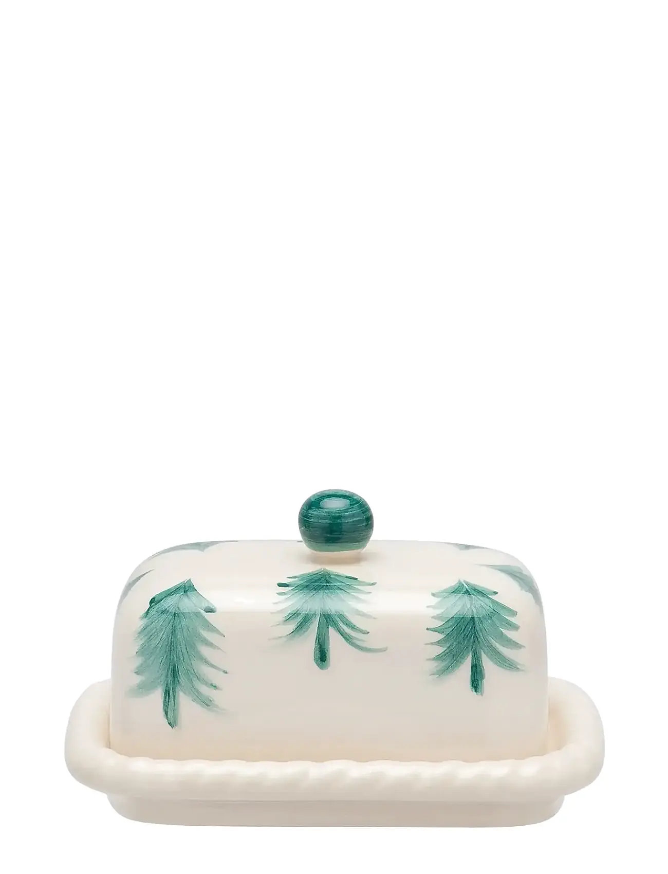 ANNA + NINA Christmas Forest Butter Dish Grün - One Size - Unisex