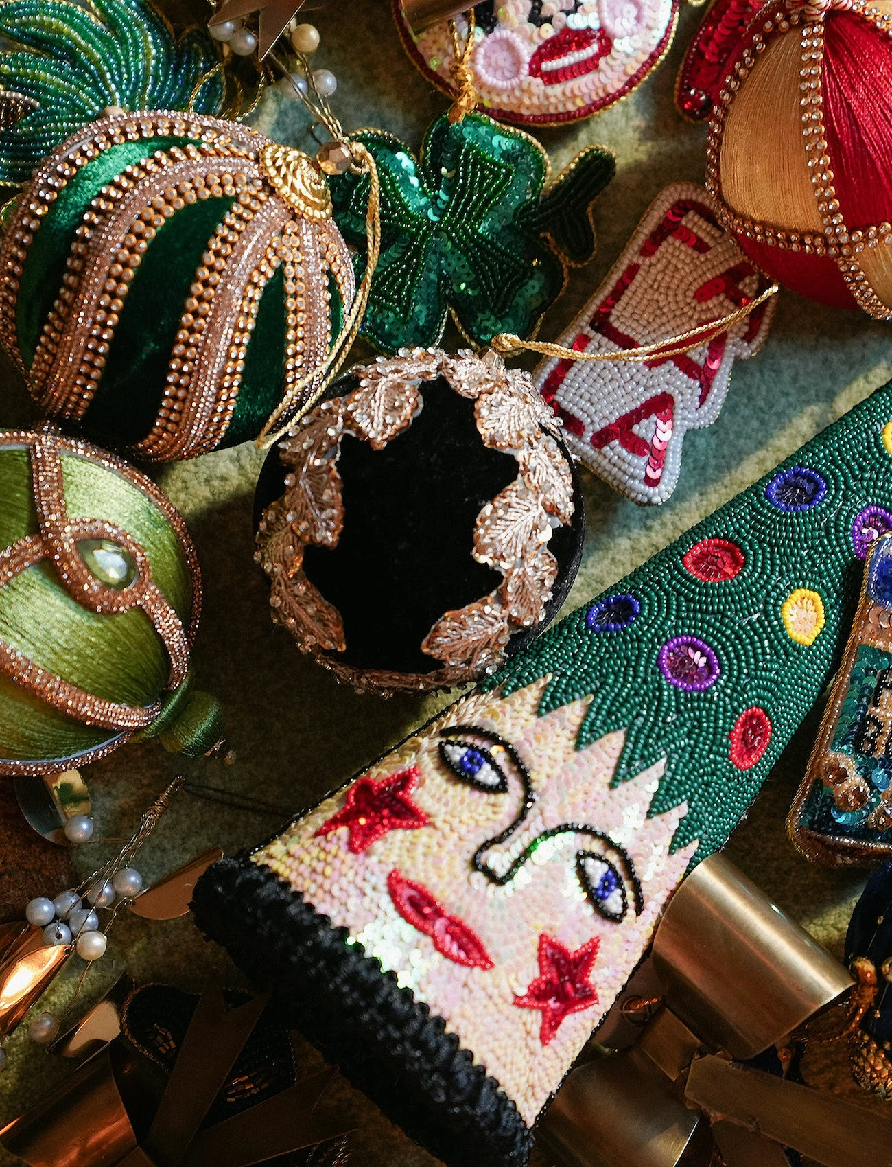 Anna + Nina Midnight Ornament, One Size, Black, Julepynt > Julekugler & Tilbehør Til Juletræer, Unisex