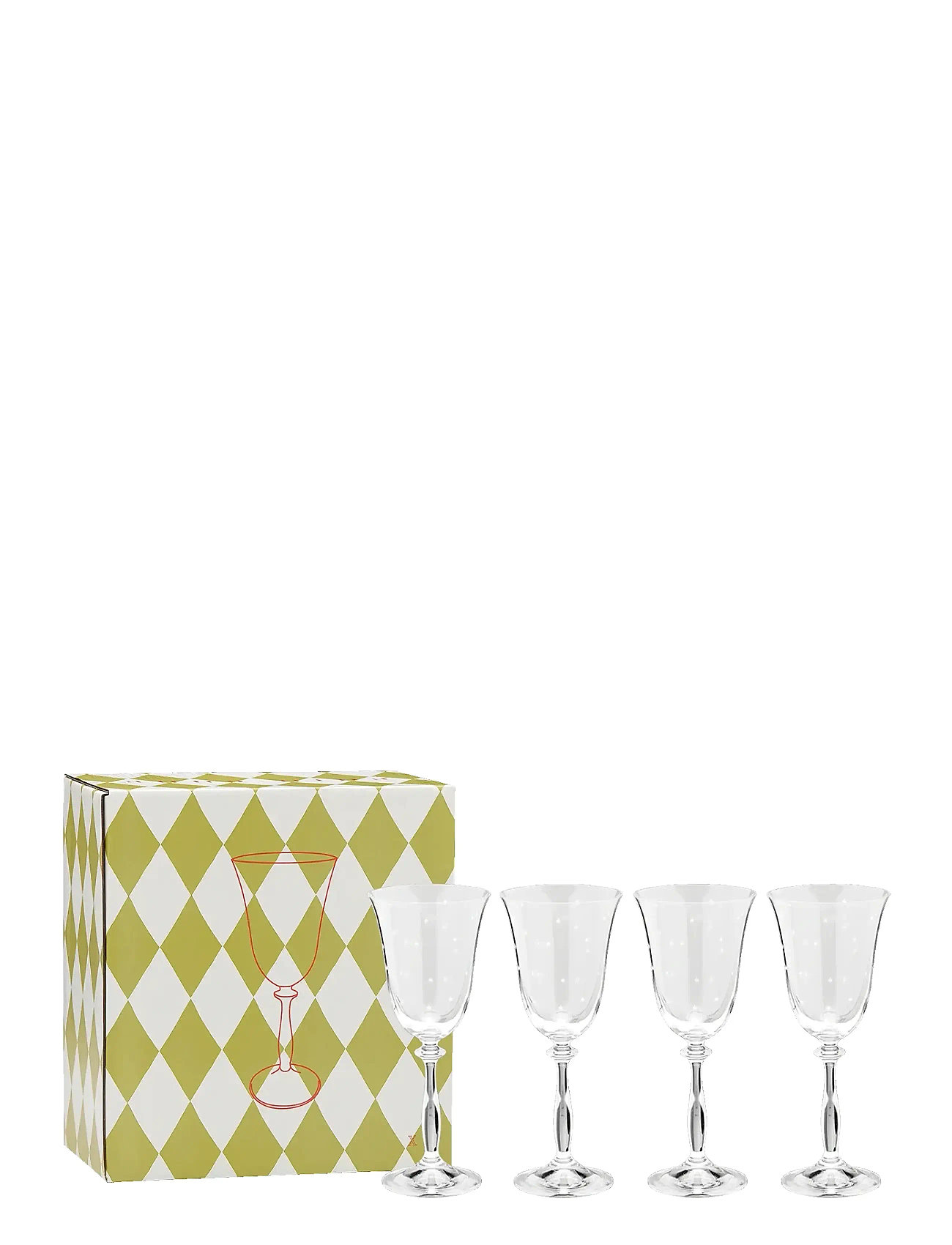 ANNA + NINA Starry Eve Wine Glass Set Of 4 Weiß - 270 ML - Unisex