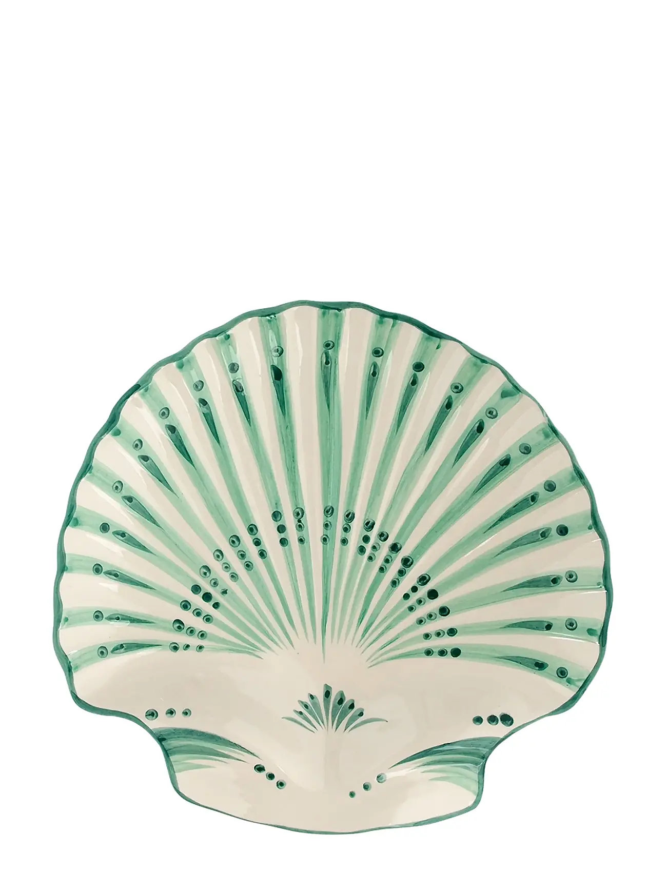 Anna + Nina Shell Verde Serving Platter, One Size, Green, Serveringsfade > Serveringsfade, Unisex