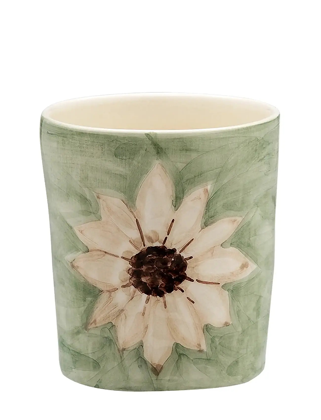 Anna + Nina White Lotus Dreams Latte Cup, 50 CL, Green, Kopper & Krus > Kaffekopper, Unisex