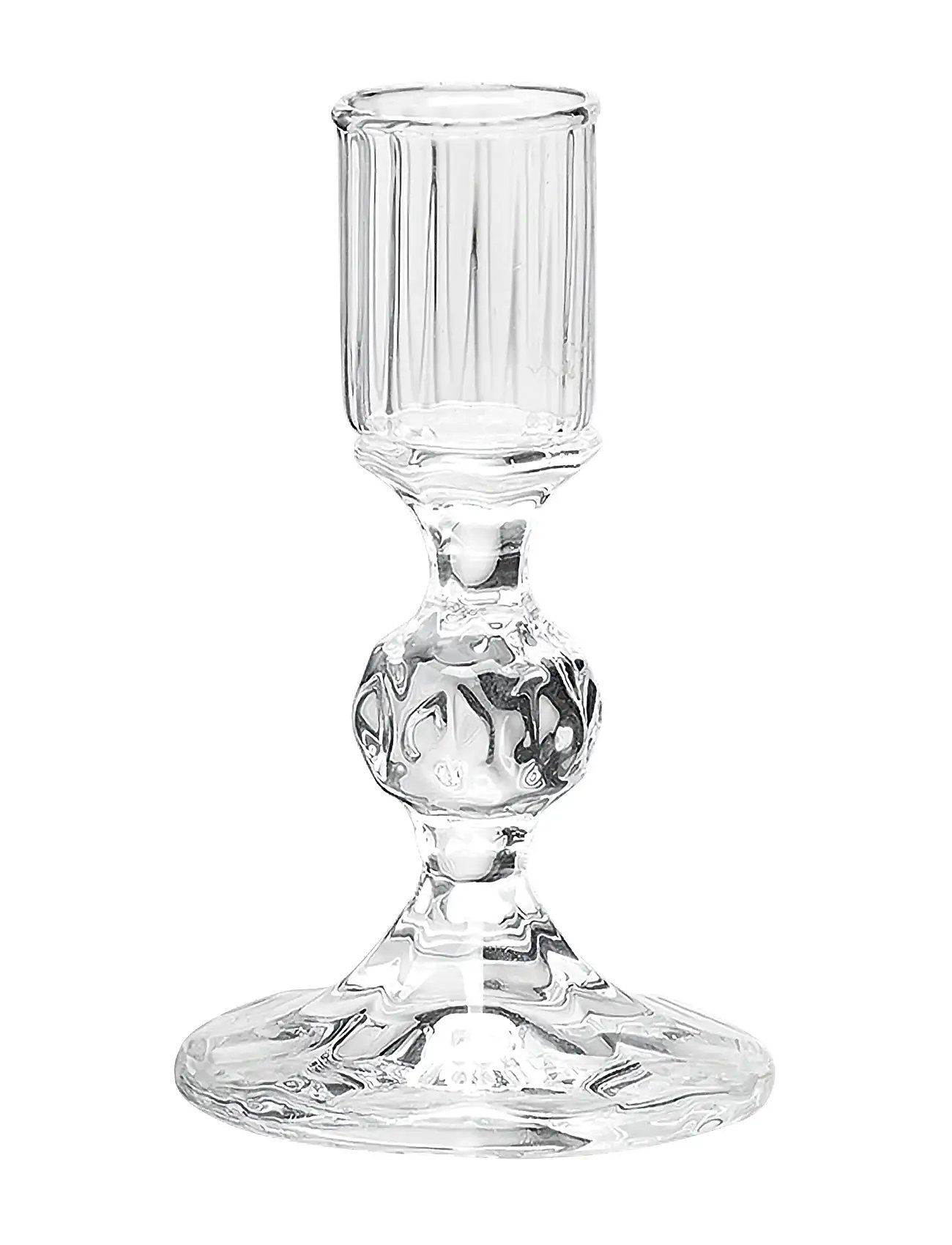 Anna + Nina Clear Gemma Candle Holder, One Size, Nude, Candle & Tealight Holders > Candle Holders, Unisex