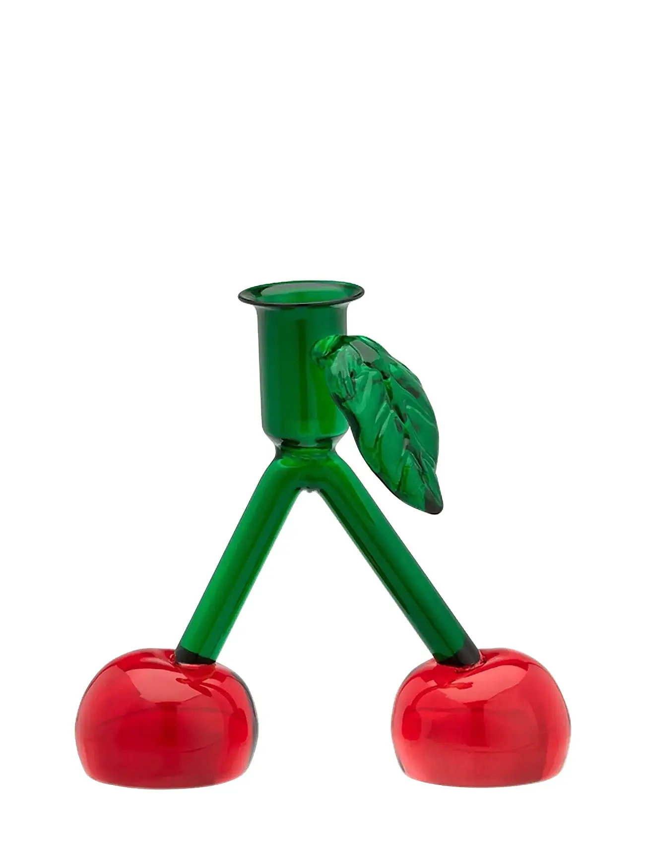 Anna + Nina Cherry Candle Holder, One Size, Red, Candle & Tealight Holders > Candle Holders, Unisex