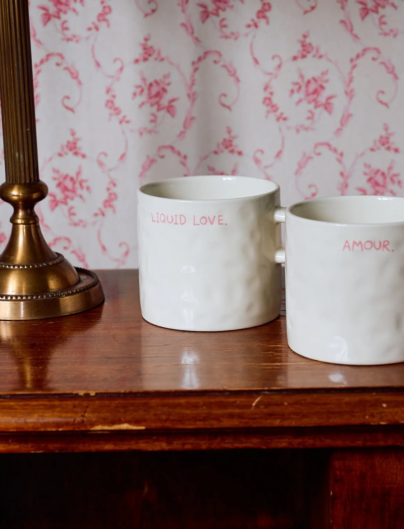 Anna + Nina Liquid Love Mug, 50 CL, Cream, Kopper & Krus > Kaffekopper, Unisex