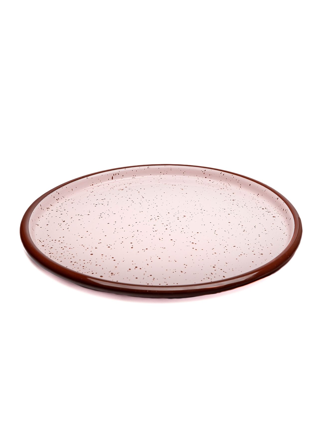 Sparkles Plate With Rosa & Brown Home Tableware Plates Dinner Plates Pink Anna Von Lipa