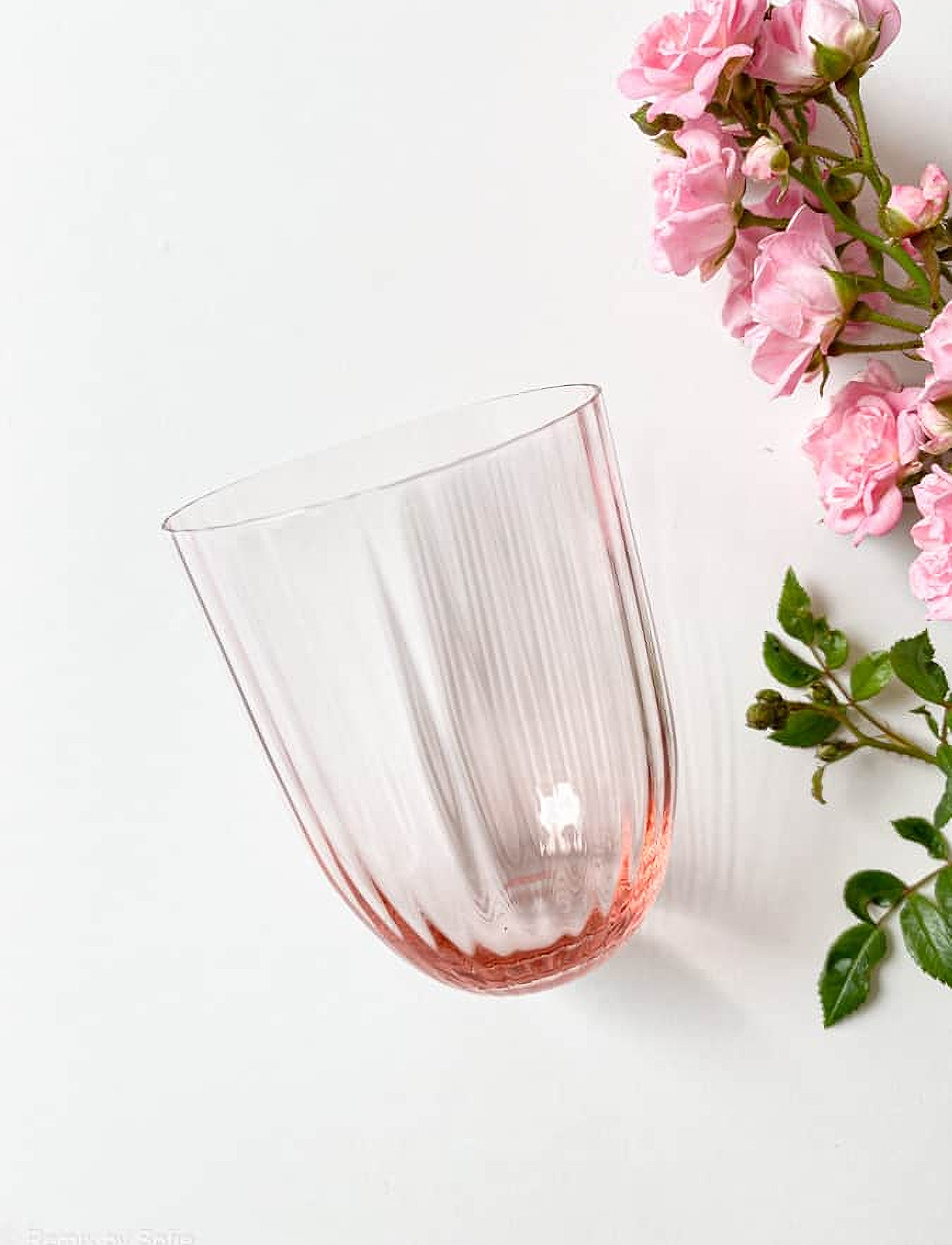 Anna von Lipa Bamboo Tumbler, 25 CL, Pink, Glas > Drikkeglas, Unisex