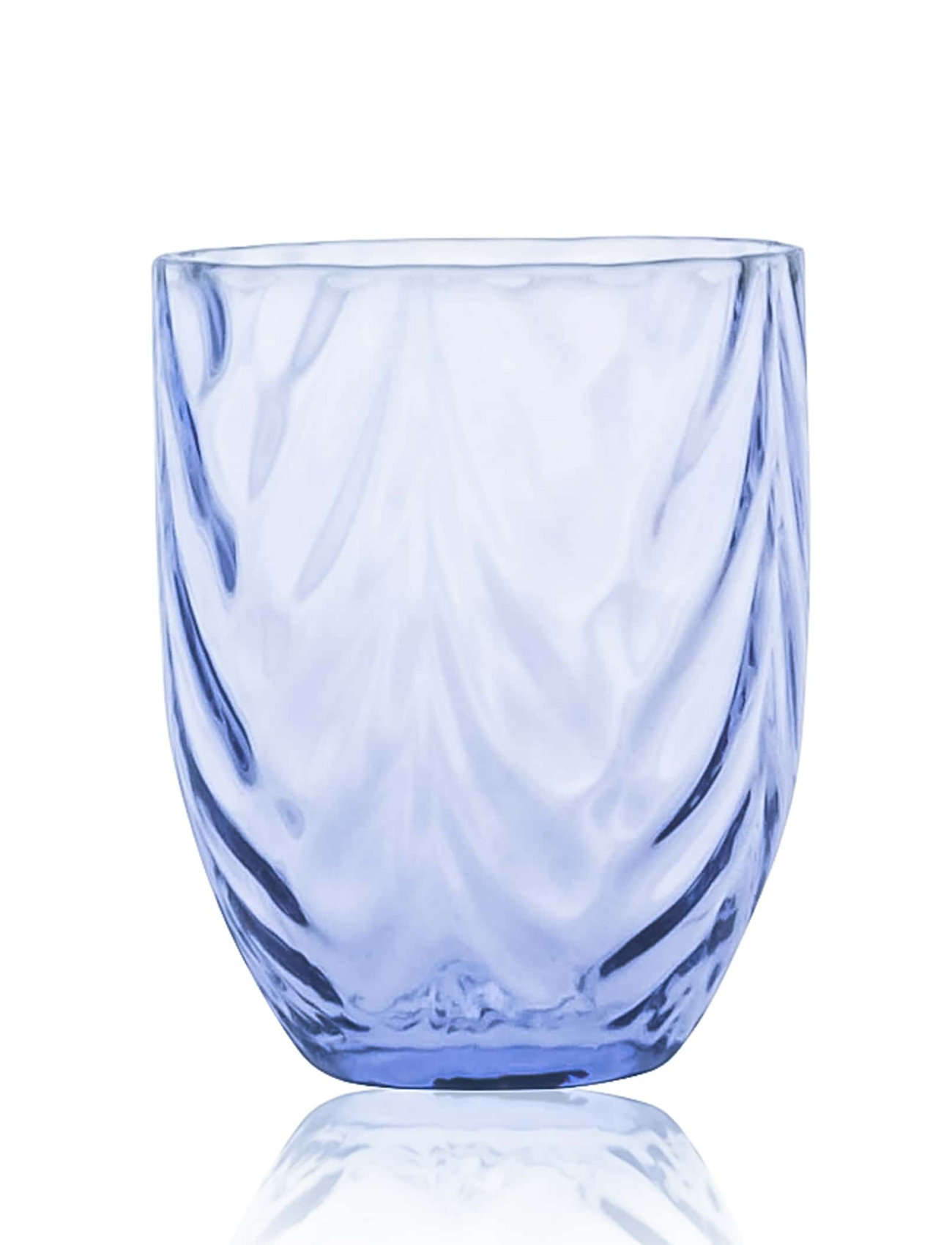 Wave Tumbler Baby Home Tableware Glass Drinking Glass Blue Anna Von Lipa