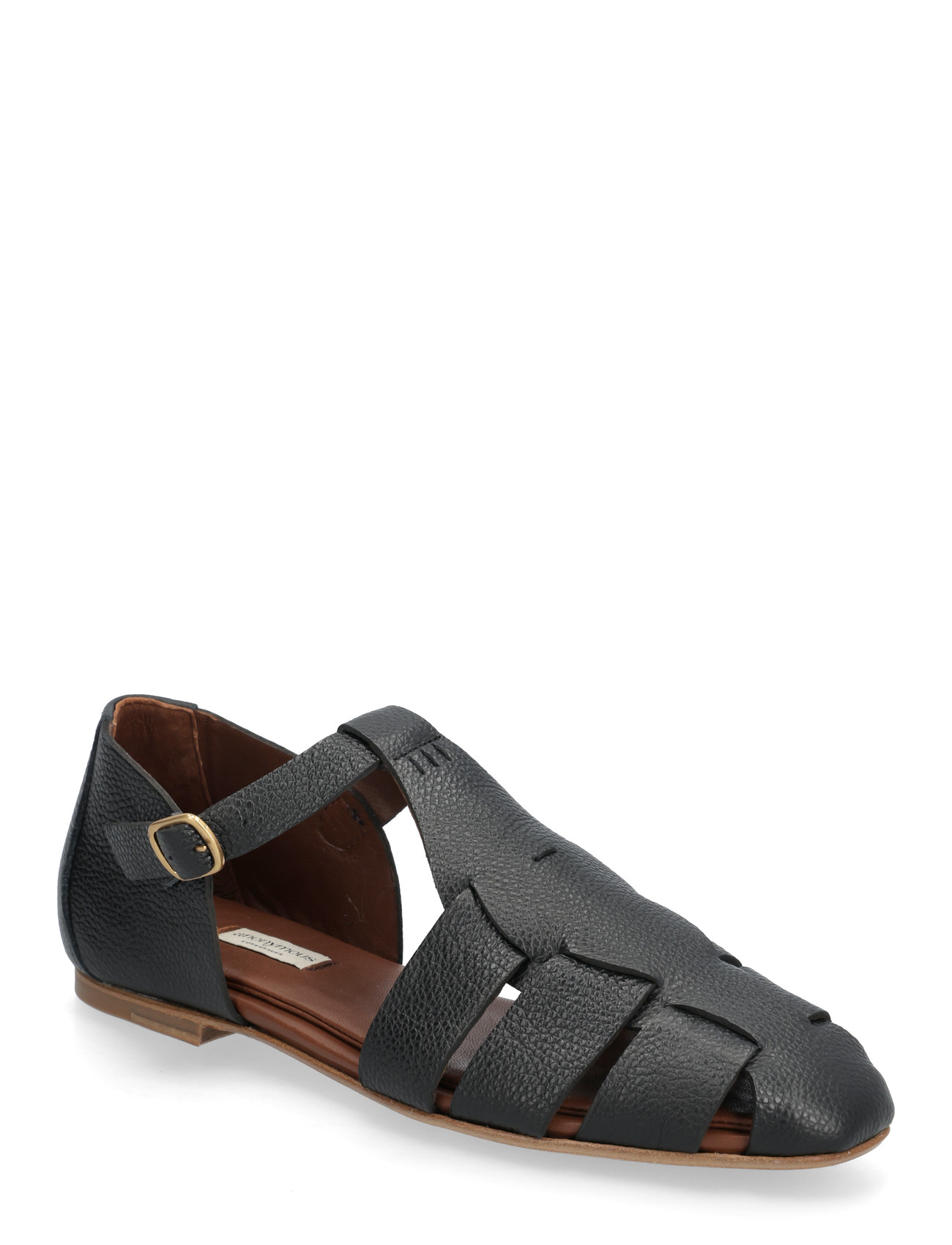 Anonymous Copenhagen Lain Flats, 39, Black, Sandaler > Flade, Dame