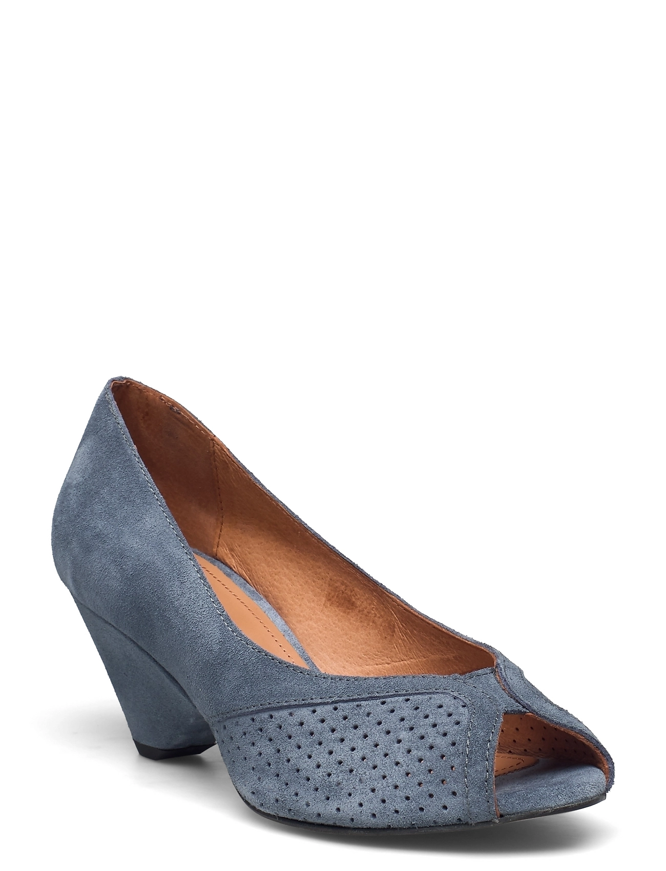 Tiffany Triangle Shoes Heels Pumps Peeptoes Blue Anonymous Copenhagen