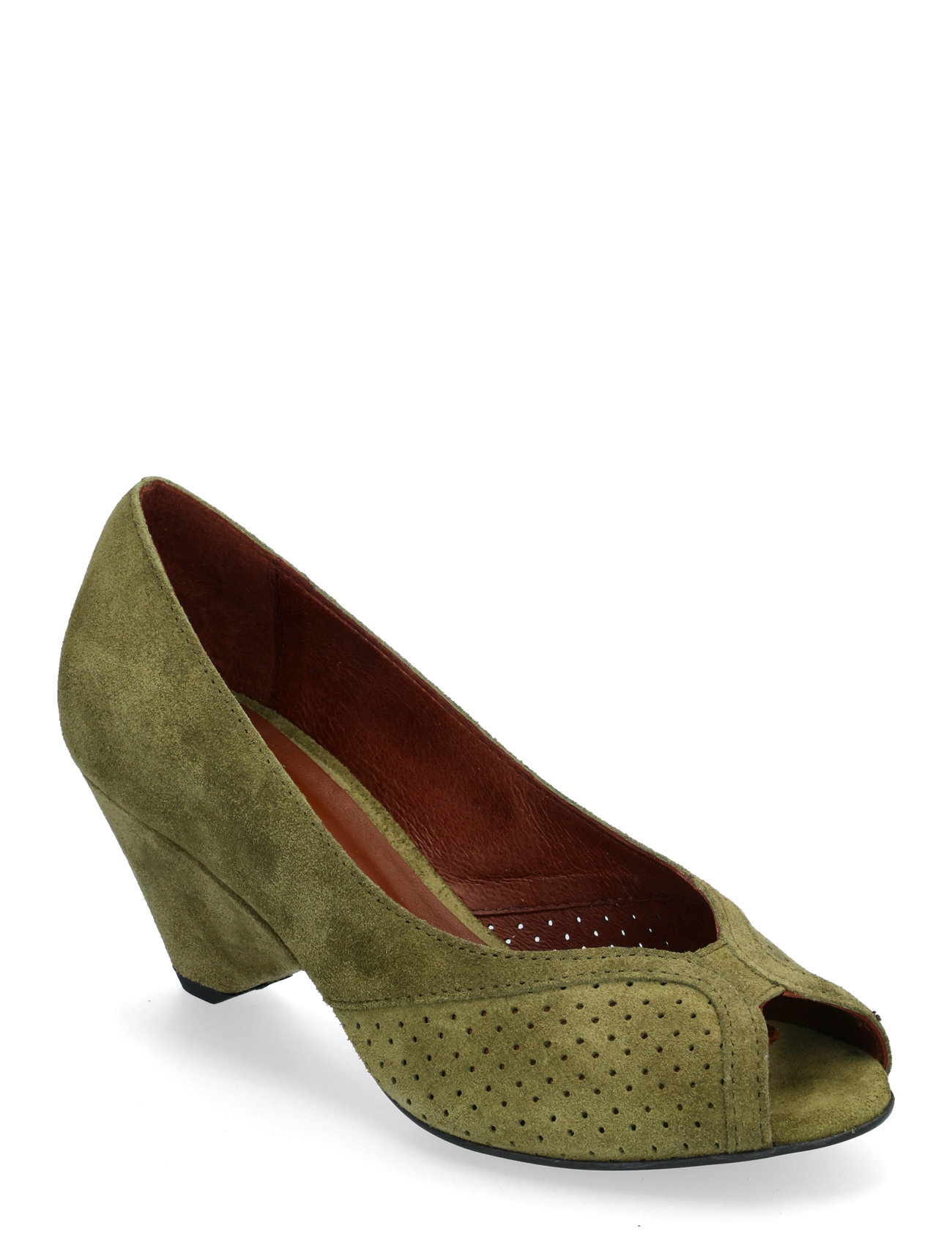 Tiffany Triangle Shoes Heels Pumps Peeptoes Green Anonymous Copenhagen