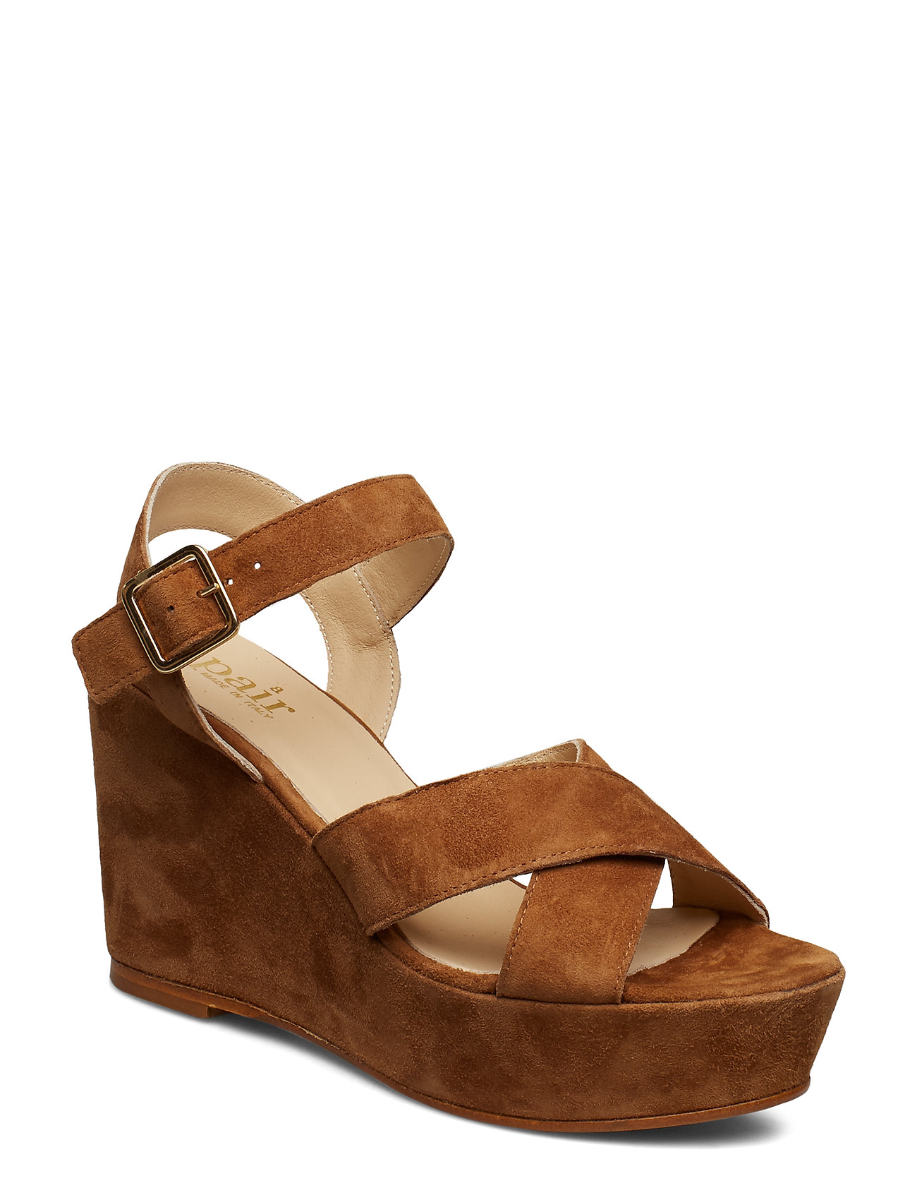Wedge Cross Wide Schoen Bruin Apair apair kopen in de aanbieding Wedge Cross Wide Schoen Bruin Apair apair kopen in de aanbieding