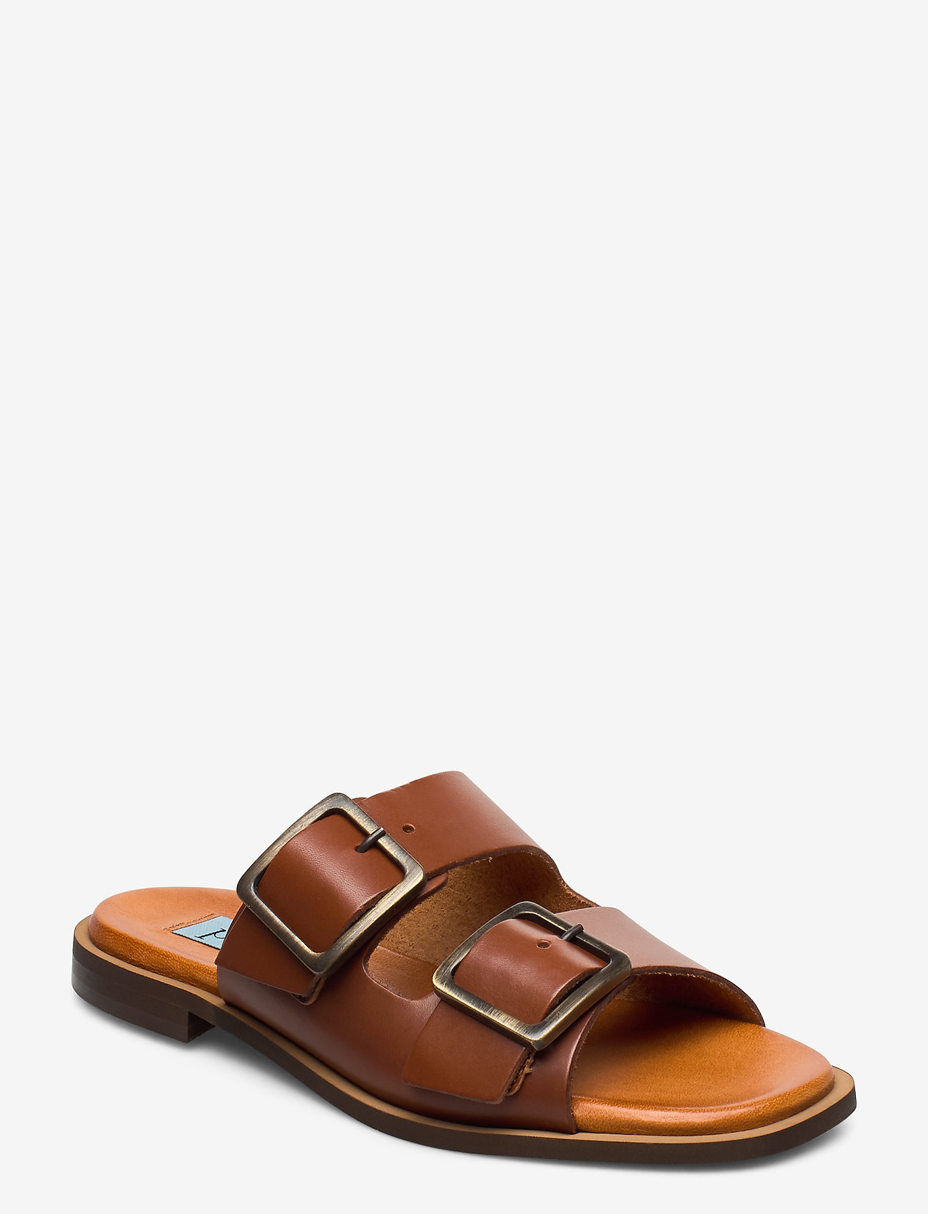square flat sandals