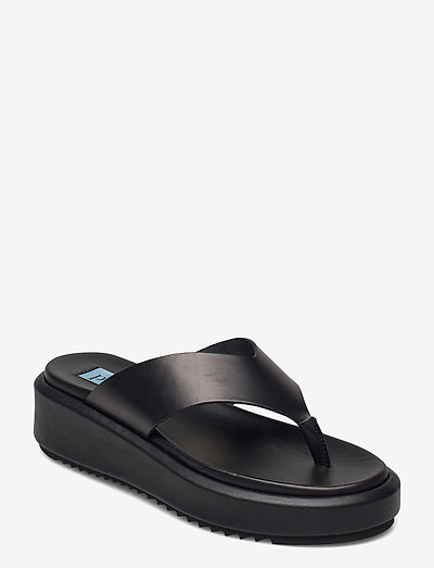 Chuncky sandal toe - flade sandaler - black