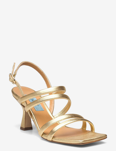 Multi stringg high heel - sandaler med hæl - pagua (gold)