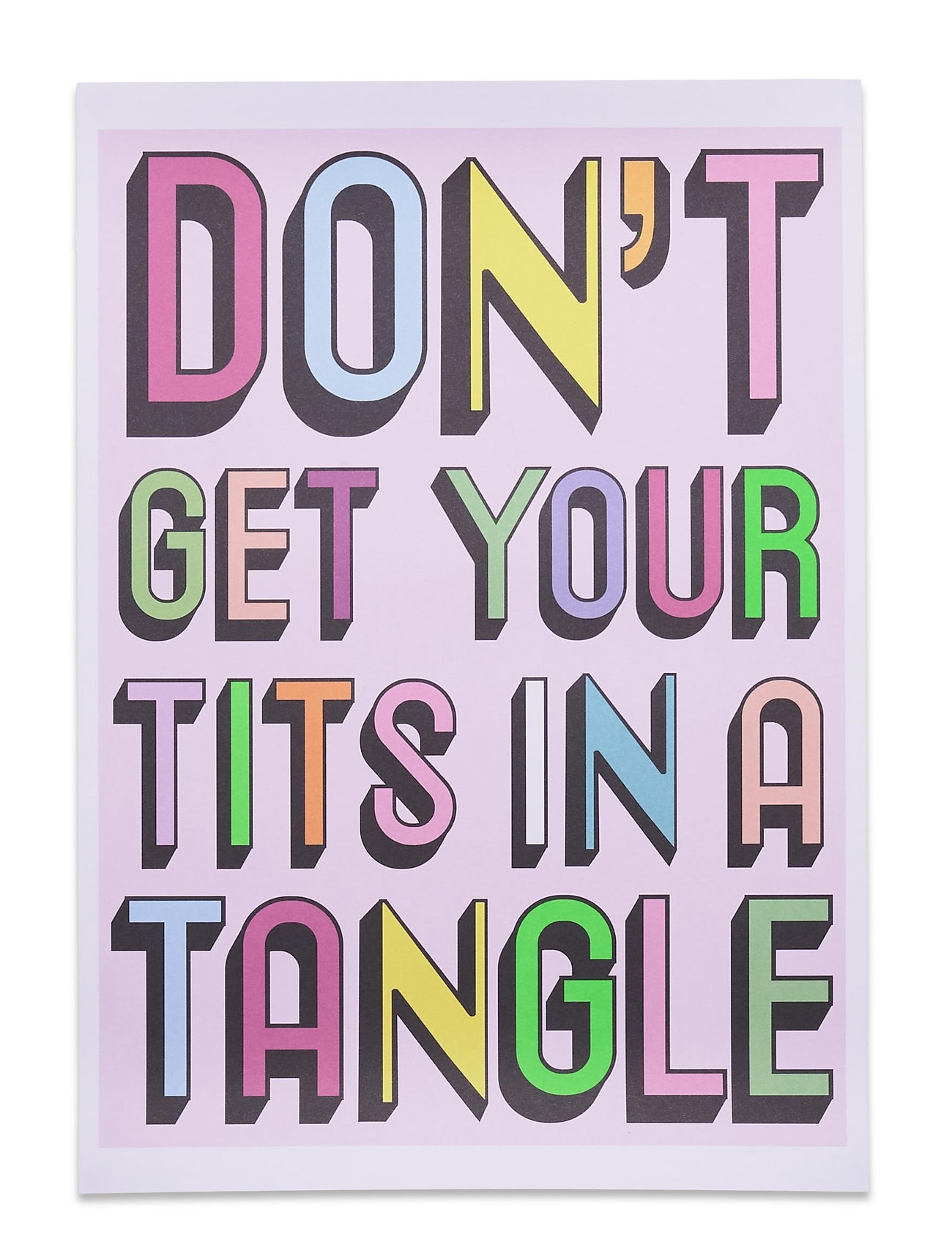 Aparte X Hannah Carvell - Don't Get Your Tits In A Tangle Home Decoration Posters & Frames Posters Graphical Patterns Multi/patterned Aparte Works