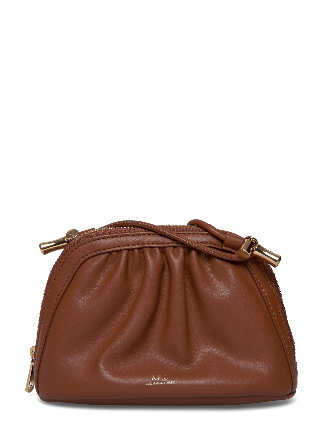 A.P.C. Bourse Ninon Small, One Size, Brown, Tasker > Clutches, Dame