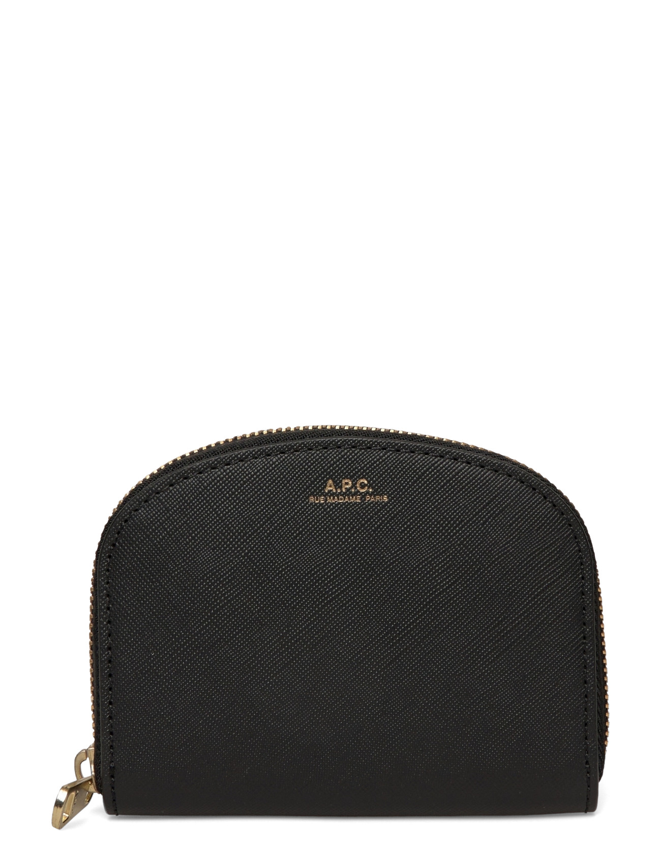 A.P.C. Compact Demi-Lune, One Size, Black, Kortholdere & Punge > Punge, Dame