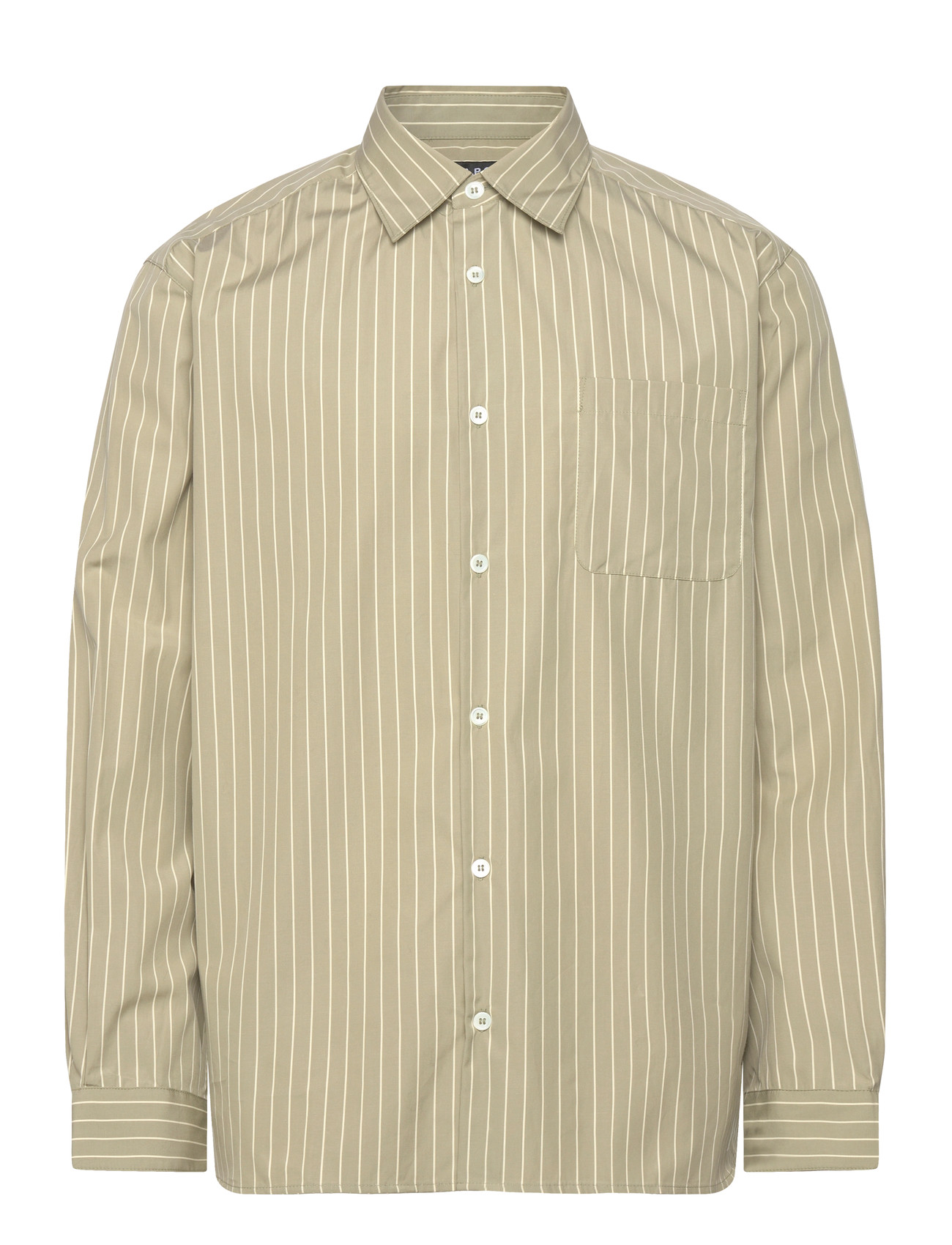A.P.C. Shirt Malo, S, Beige, Shirts > Striped Shirts, Herre