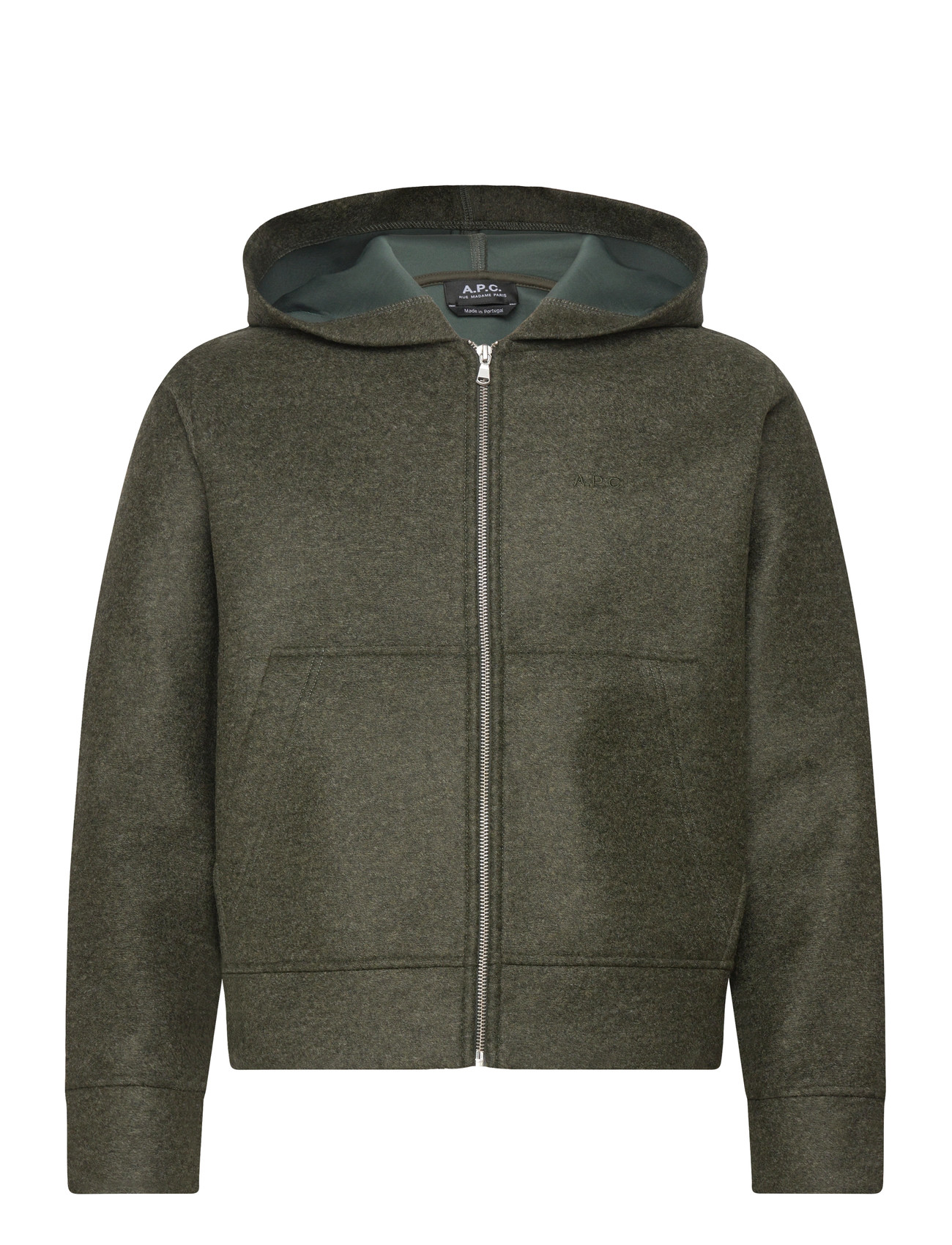 A.P.C. Sweatshirt Alvin, XXS, Khaki green, Sweatshirts & Hættetrøjer > Hættetrøjer, Herre