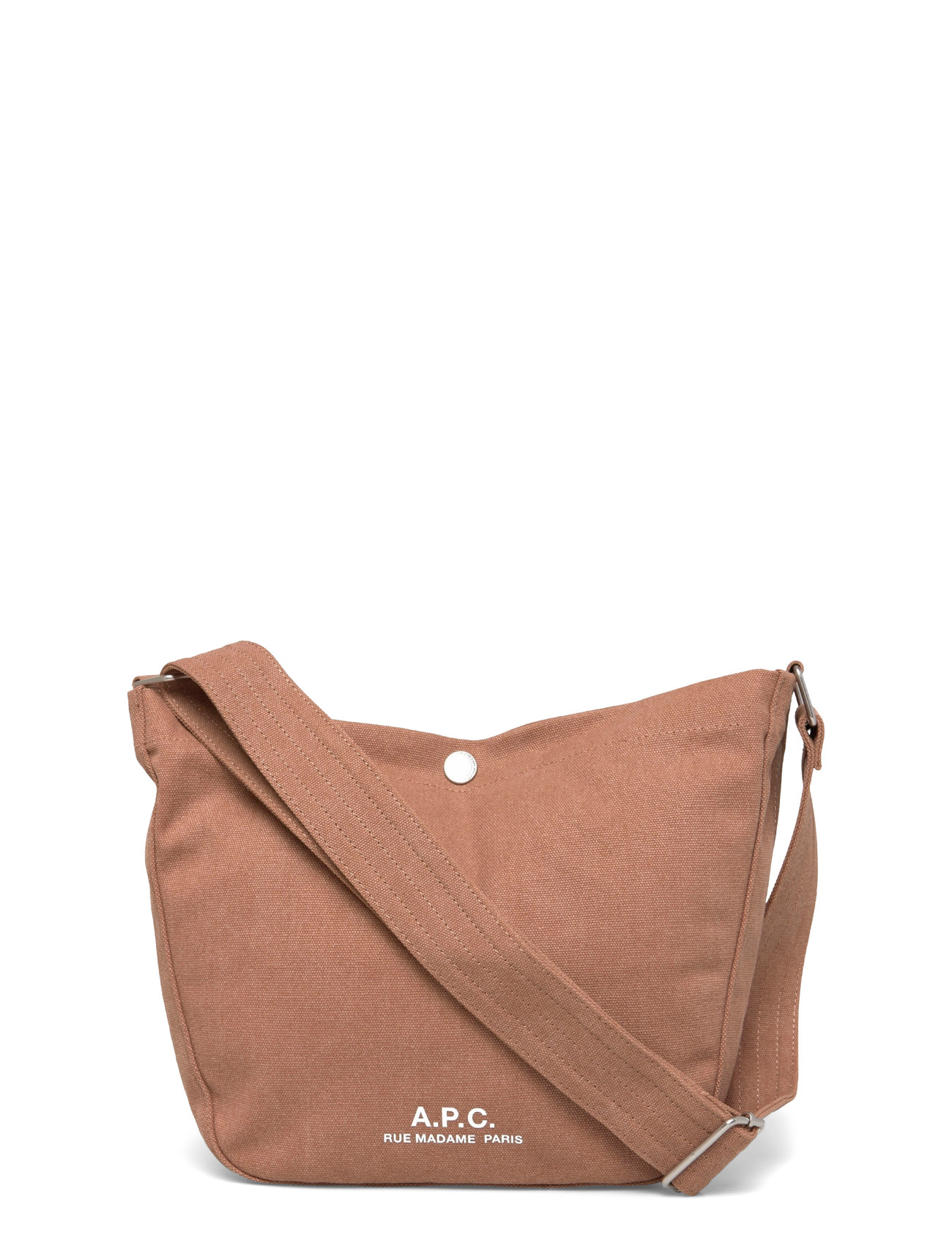 A.P.C. Besace Journal Small, One Size, Brown, Tasker > Crossbody-Tasker, Dame