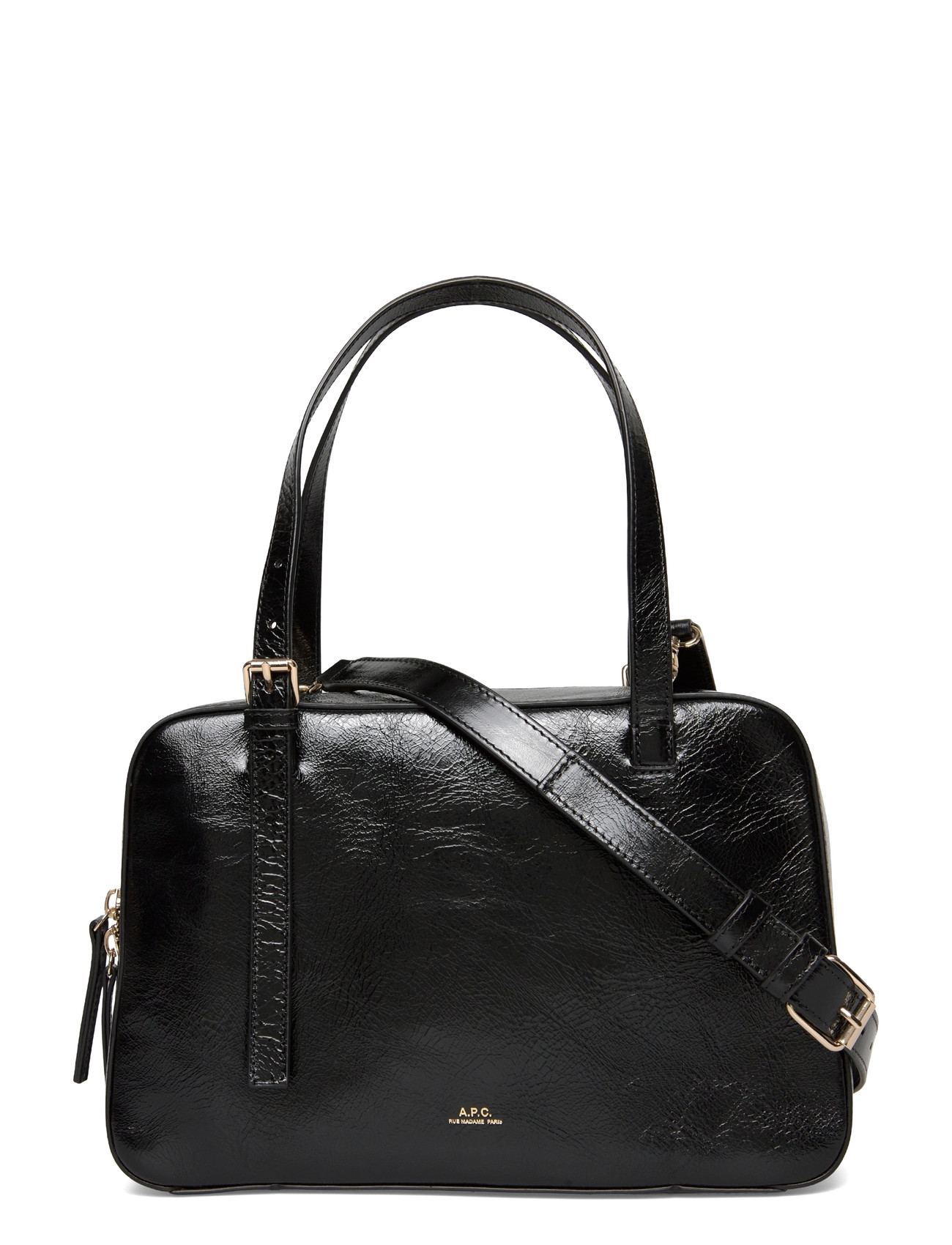 A.P.C. Bag Virginie Box, One Size, Black, Tasker > Tasker Med Tophåndtag, Dame