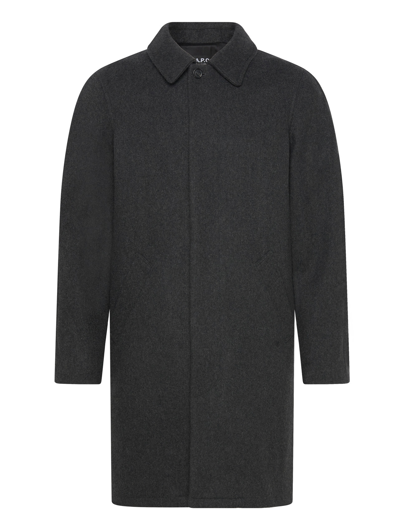 A.P.C. Coat Mac Auster, XXL, Grey, Frakker > Uldfrakker, Herre