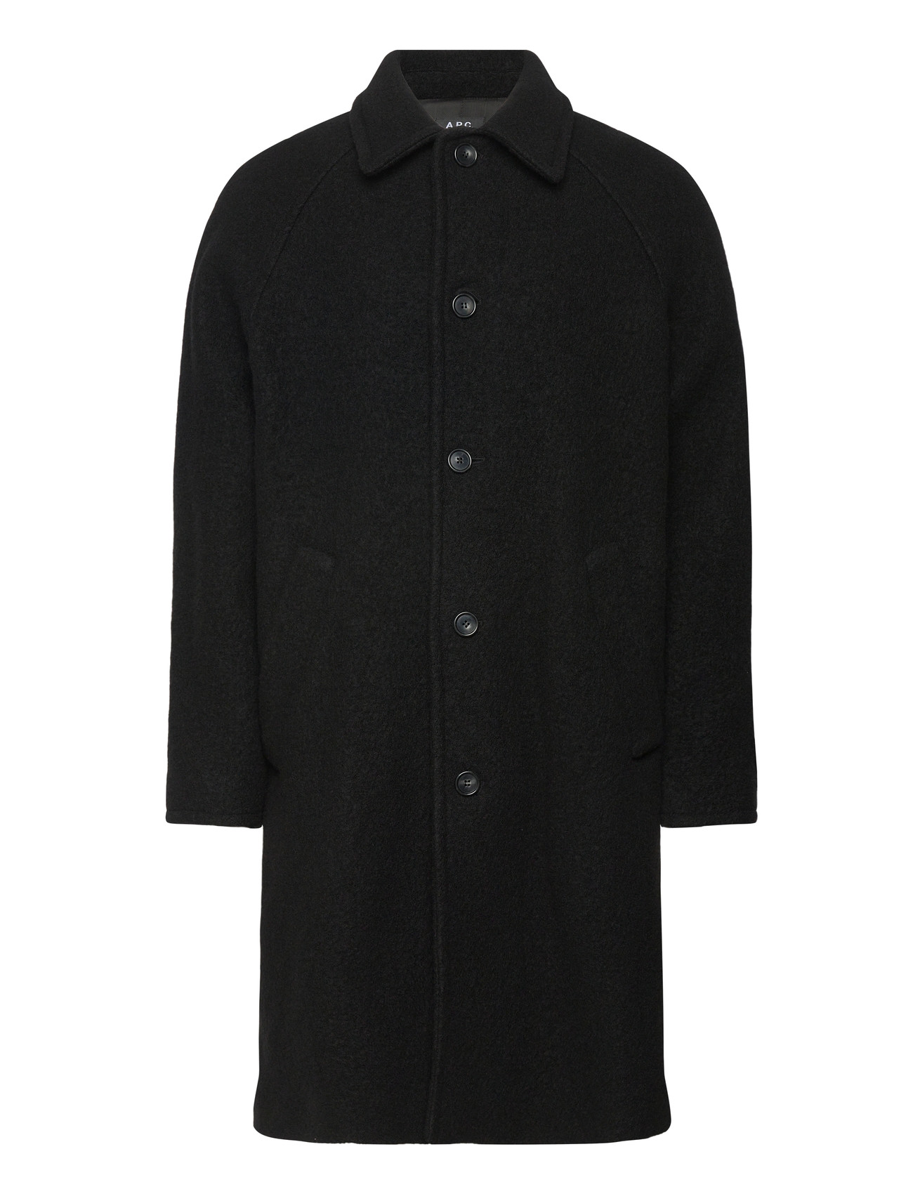 A.P.C. Coat Gaston, XL, Black, Frakker > Uldfrakker, Herre