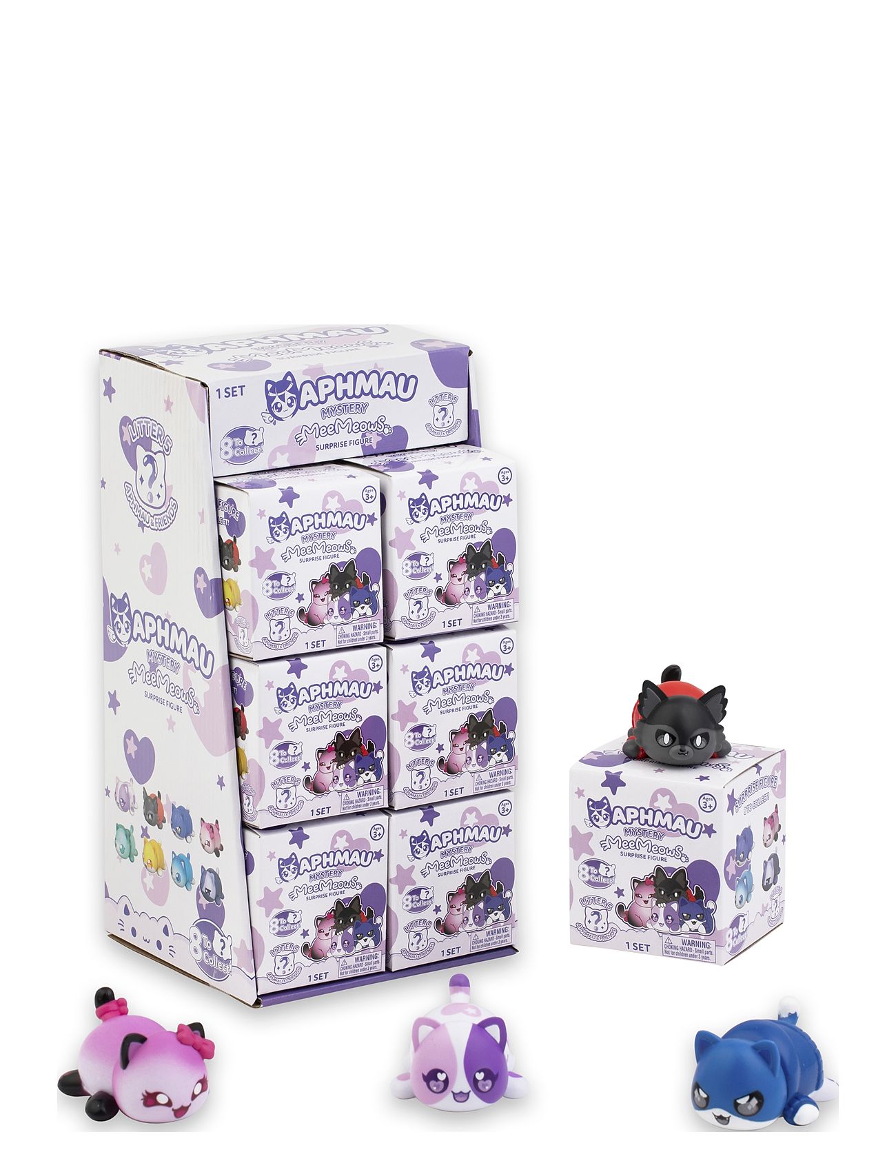 Aphmau And Friends Mystery Meemeow Figures Asst. Toys Playsets & Action Figures Animals Multi/patterned Aphmau