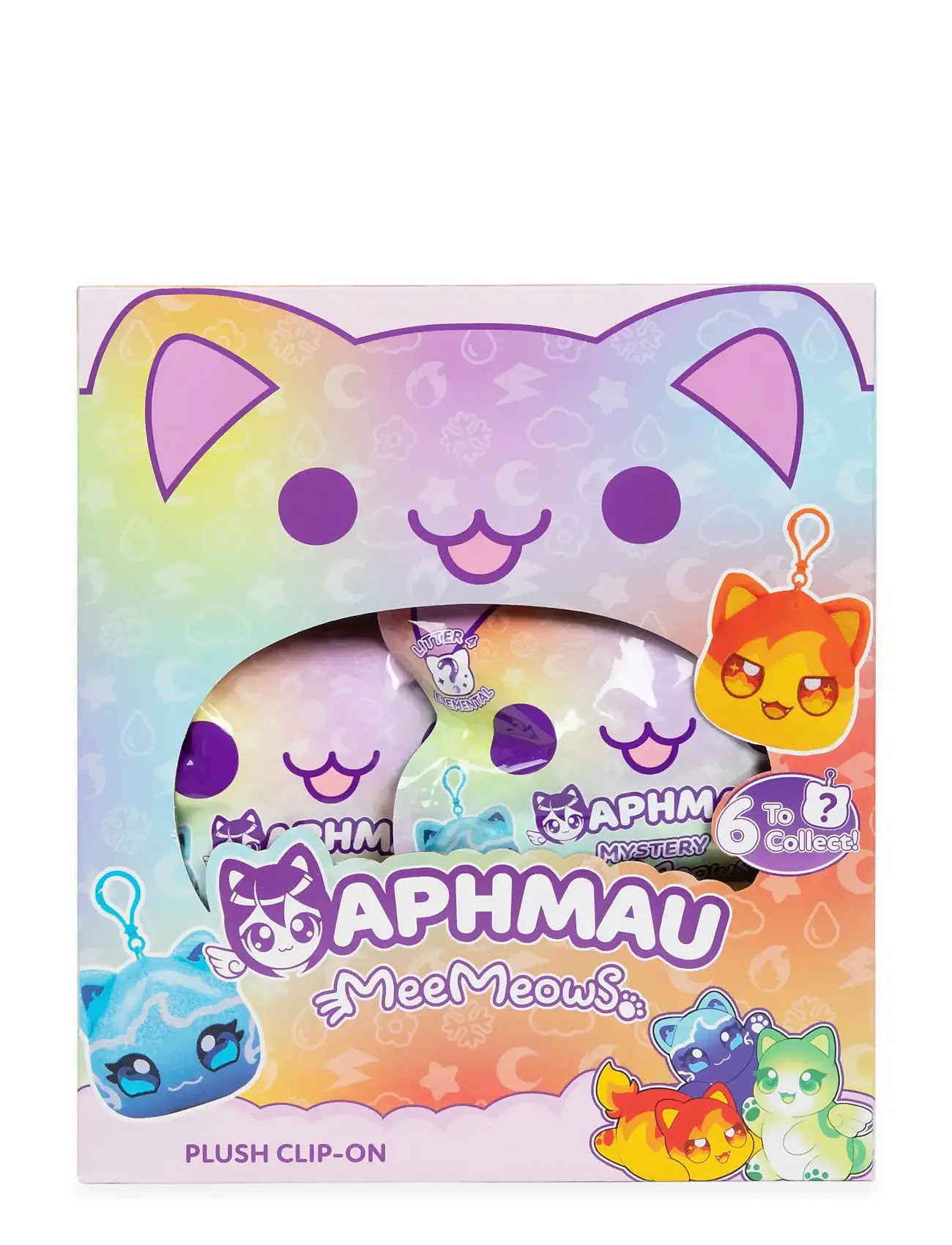Aphmau Aphmau Elemental Plush Clip-Ons In Cdu Asst., One Size, Multi/patterned, Legesæt Og Actionfigurer > Actionfigurer, Børn