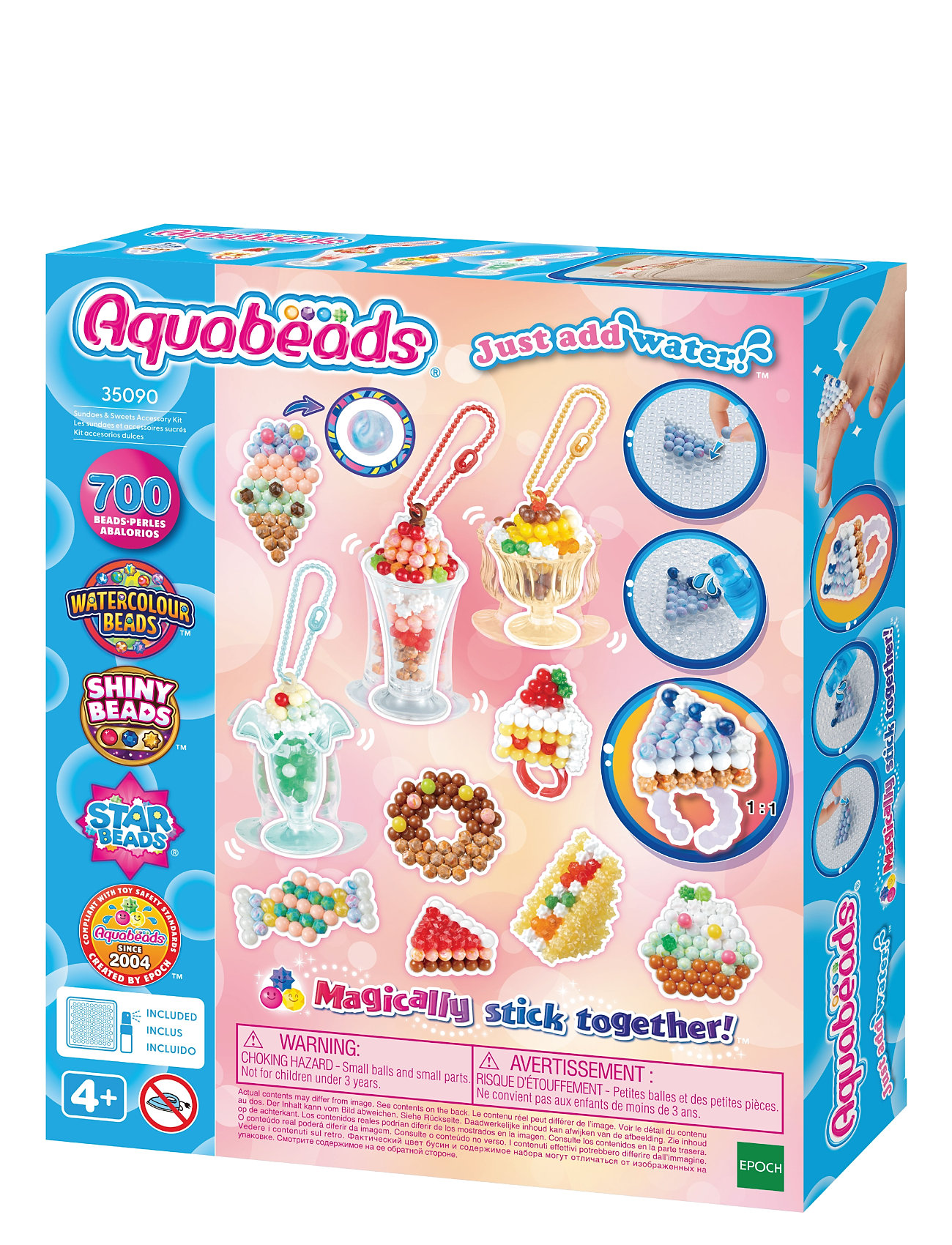 Sweet Accessories Craft Kit Toys Creativity Drawing & Crafts Craft Craft Sets Multi/patterned Aquabeads